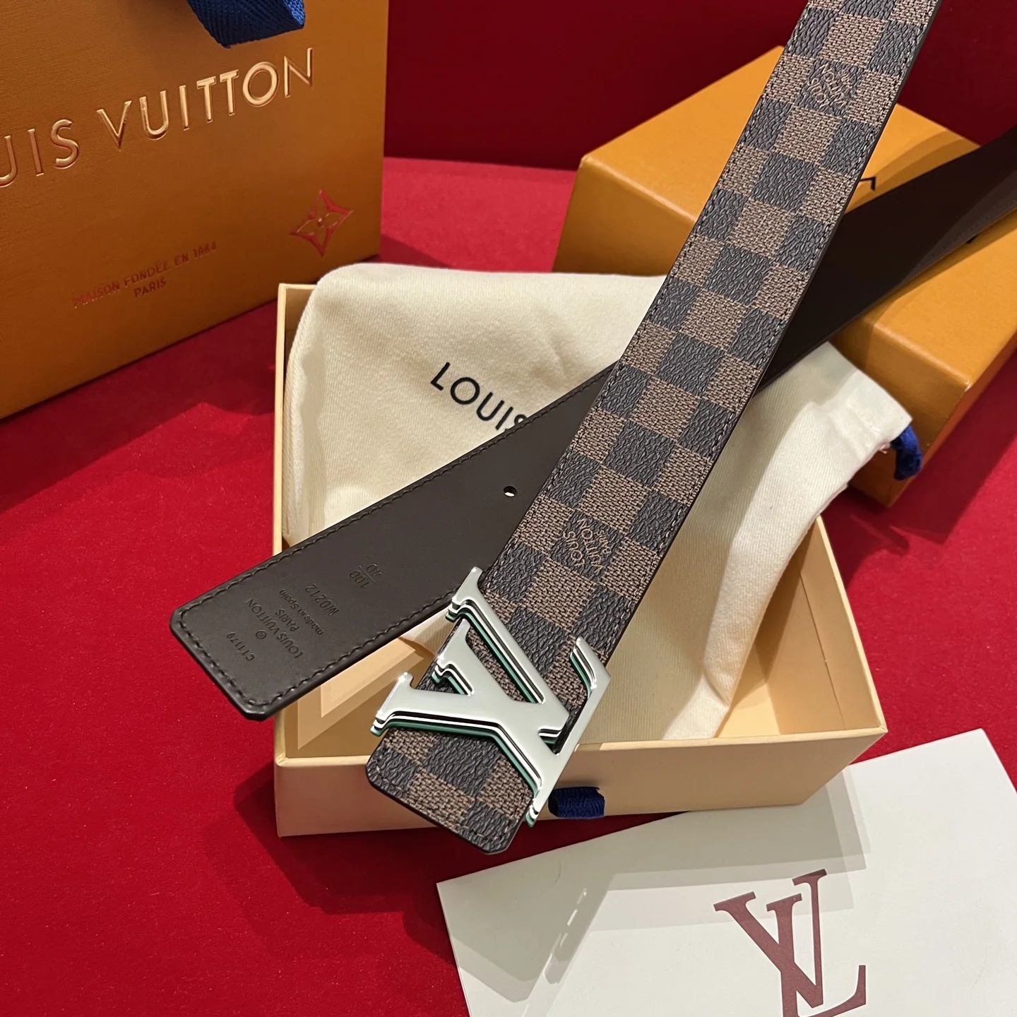 루이비통 LV 옵티컬 버클 캔버스 벨트 상세 이미지 1