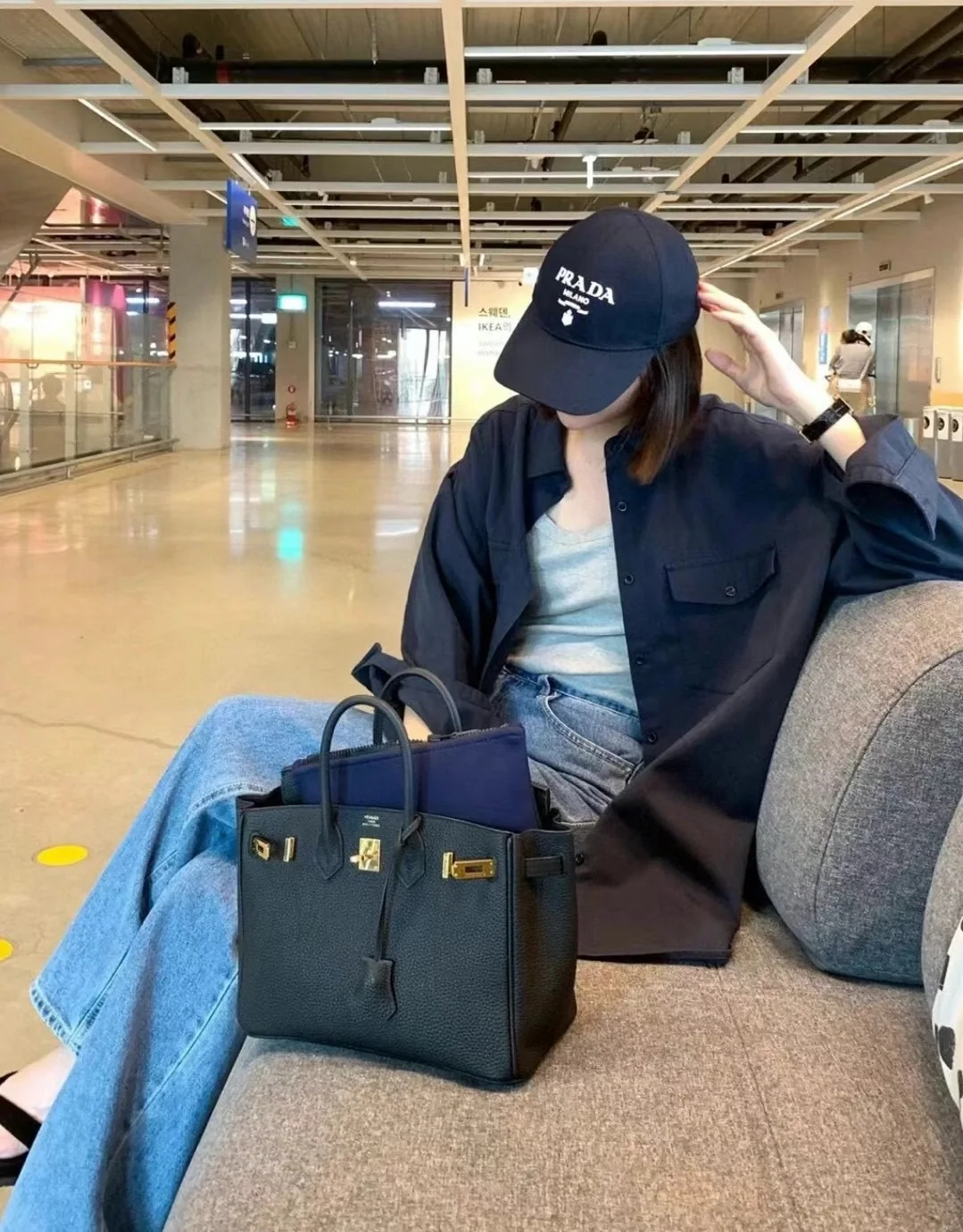 프라다 나일론 야구모자 상세 이미지 2