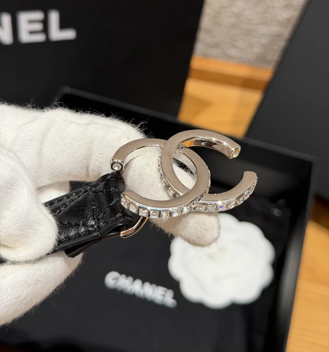 샤넬 퀼팅 램스킨 벨트 20mm 벨트 상세 이미지 4