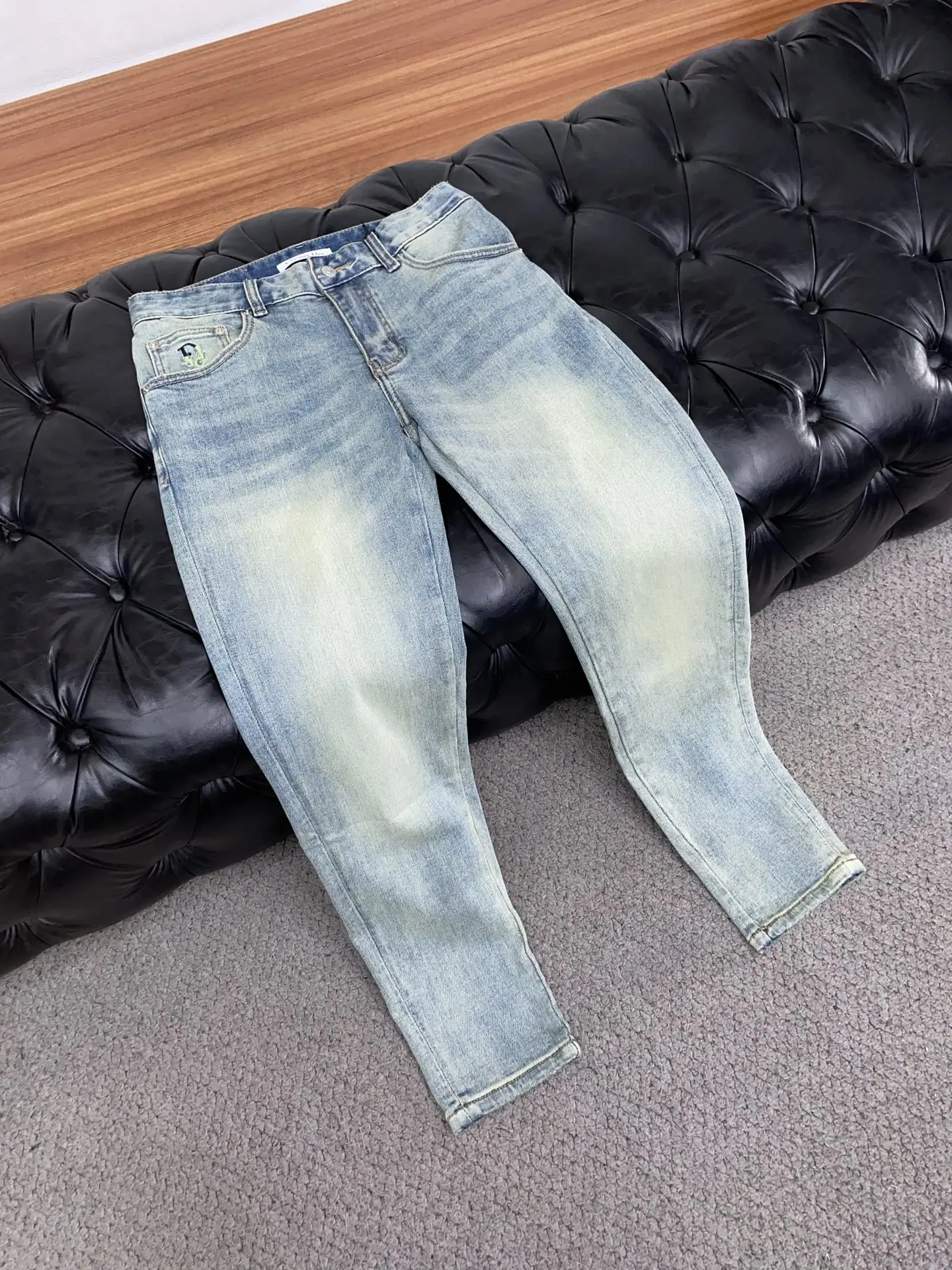 디올 남성 슬림 스트레이트 데님 바지 상세 이미지 6