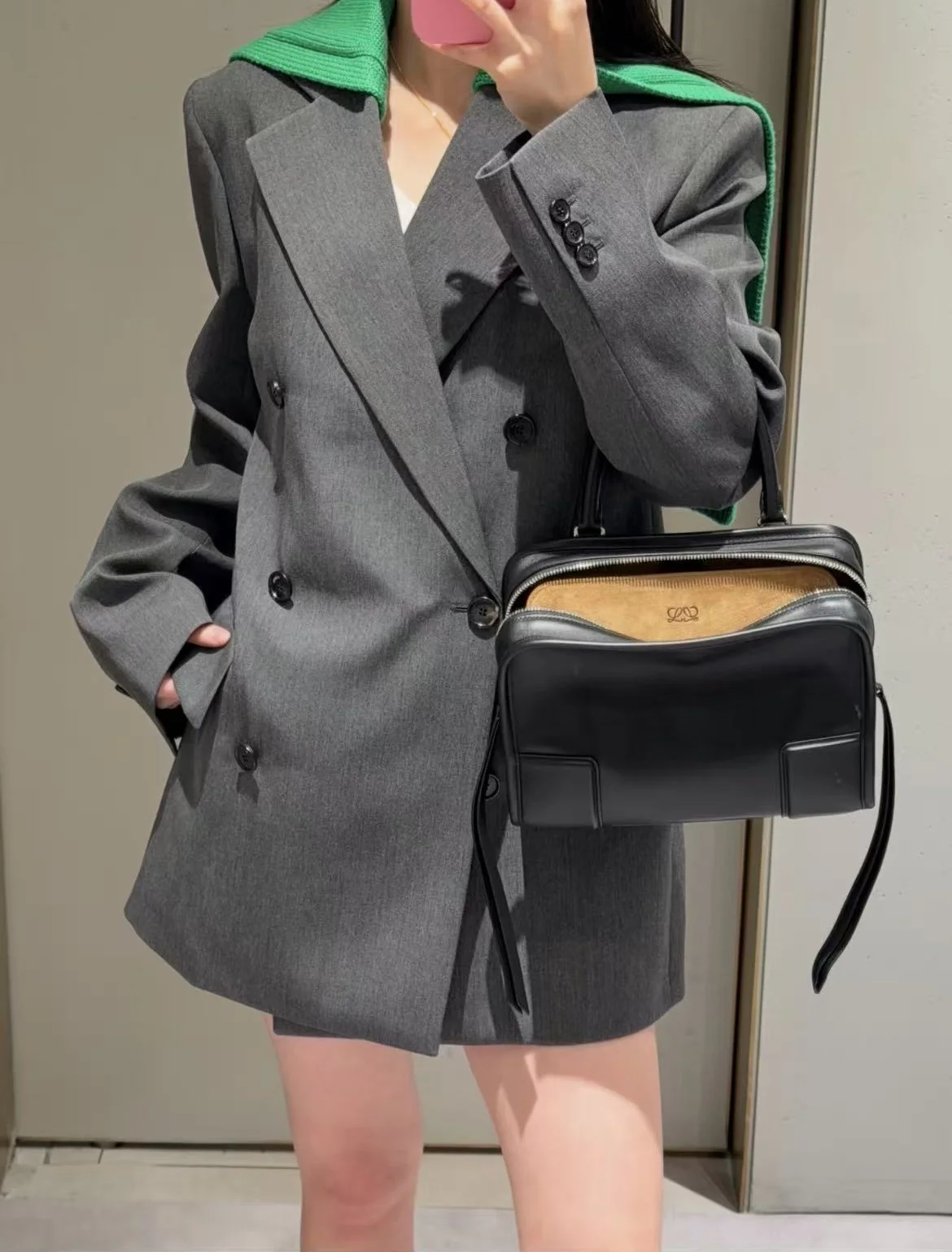 로에베 세일러 카라 더블 브레스티드 자켓 156365