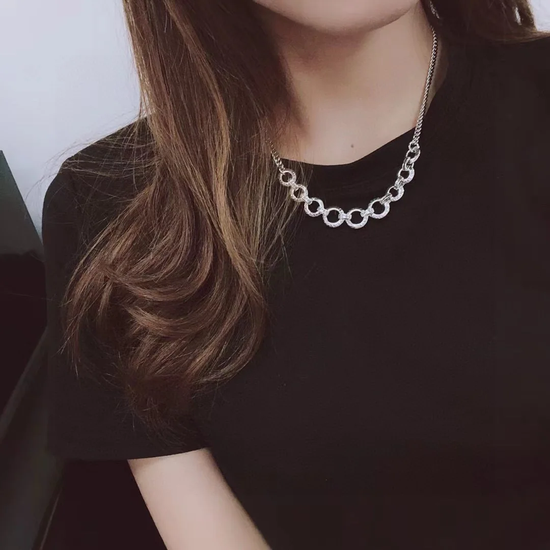 크롬하츠 레터 서클 크로스 플라워 목걸이 상세 이미지 6
