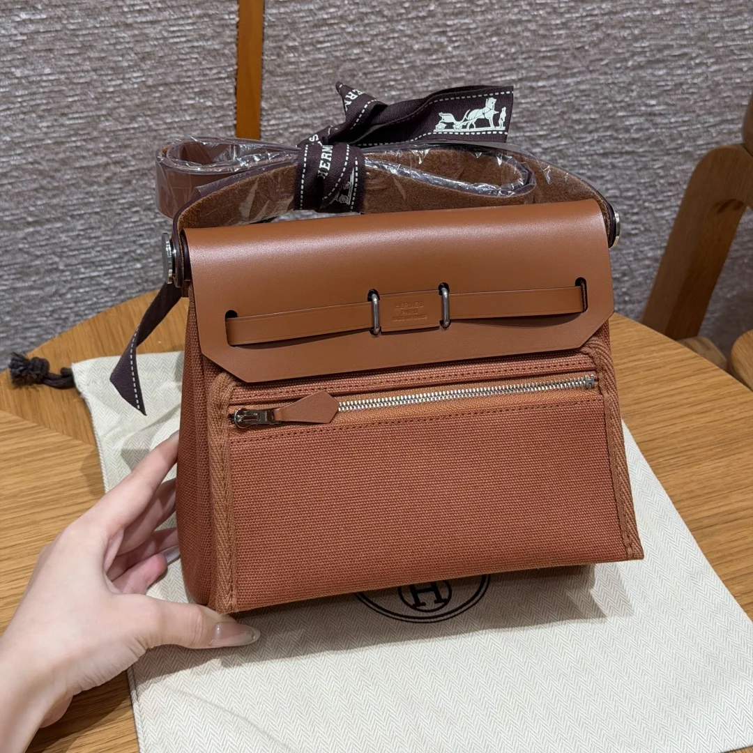 에르메스 미니 하바 캔버스 가방 상세 이미지 2