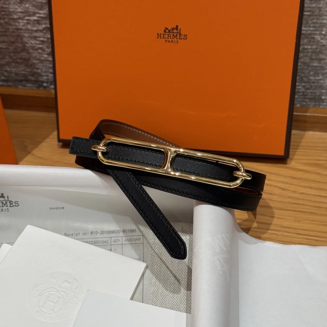 에르메스 JD350-H 양면 가죽 벨트 상세 이미지 2