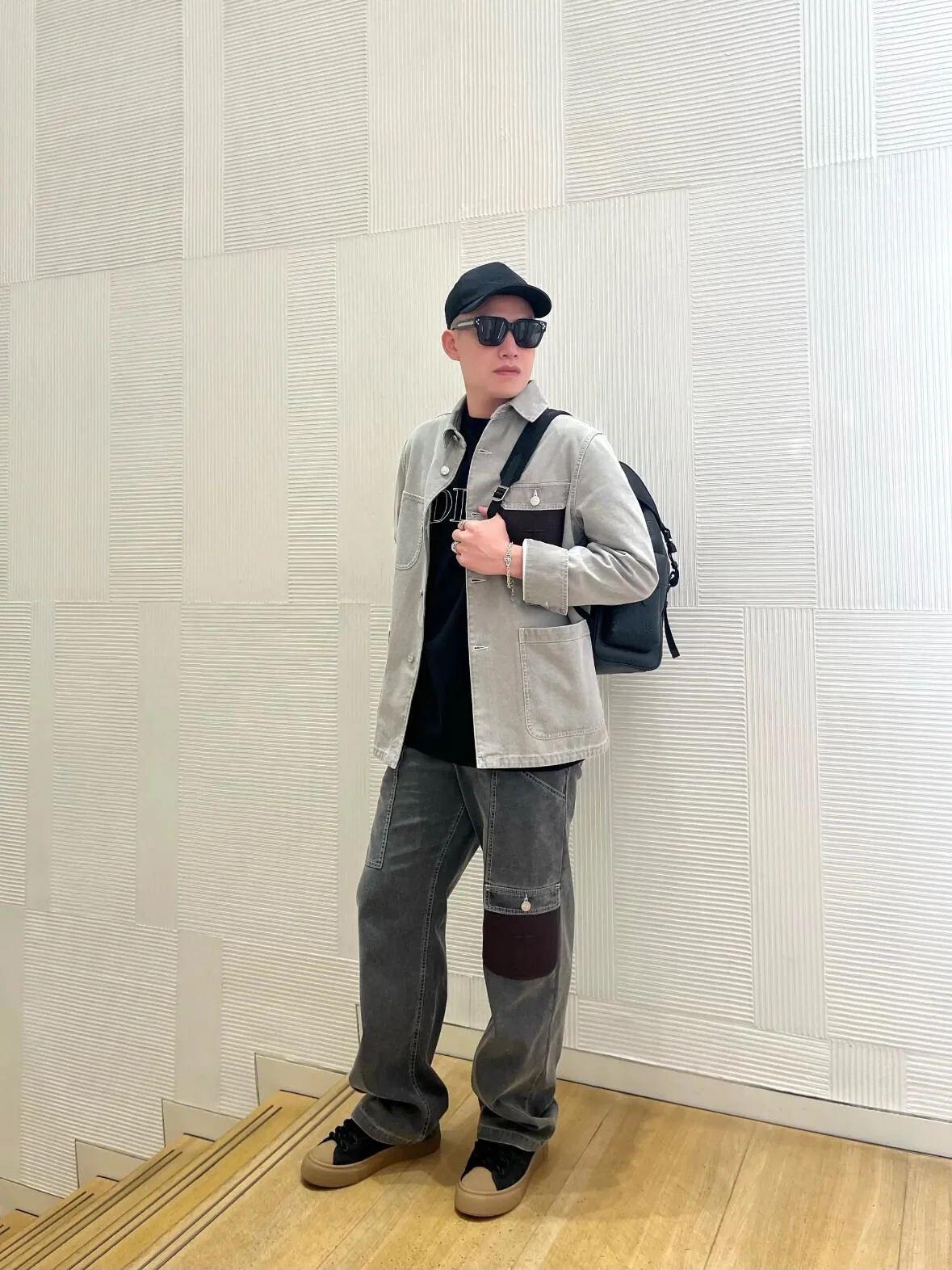 스톤아일랜드 데님 가죽 포켓 긴팔 재킷 상세 이미지 9