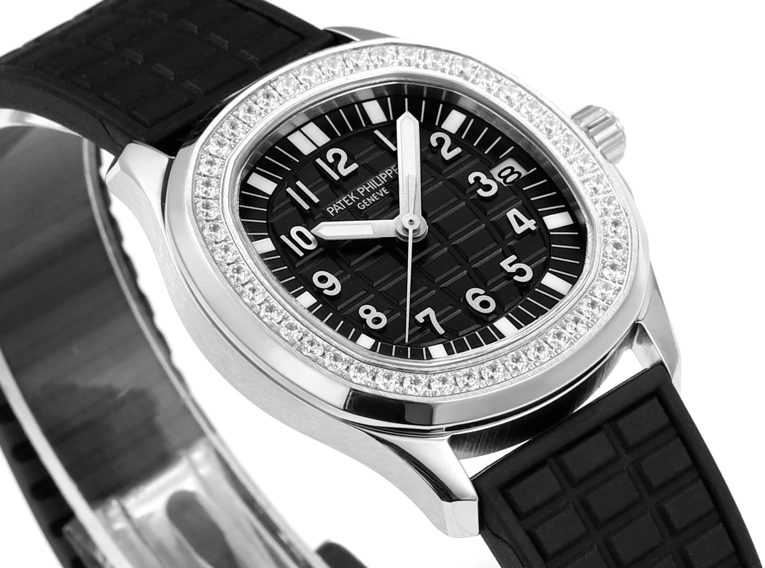 파텍필립 아쿠아넛 다이아 자동 스틸 여성용 JBL 공장 레플리카 44174 Patek Philippe 상세 이미지 2