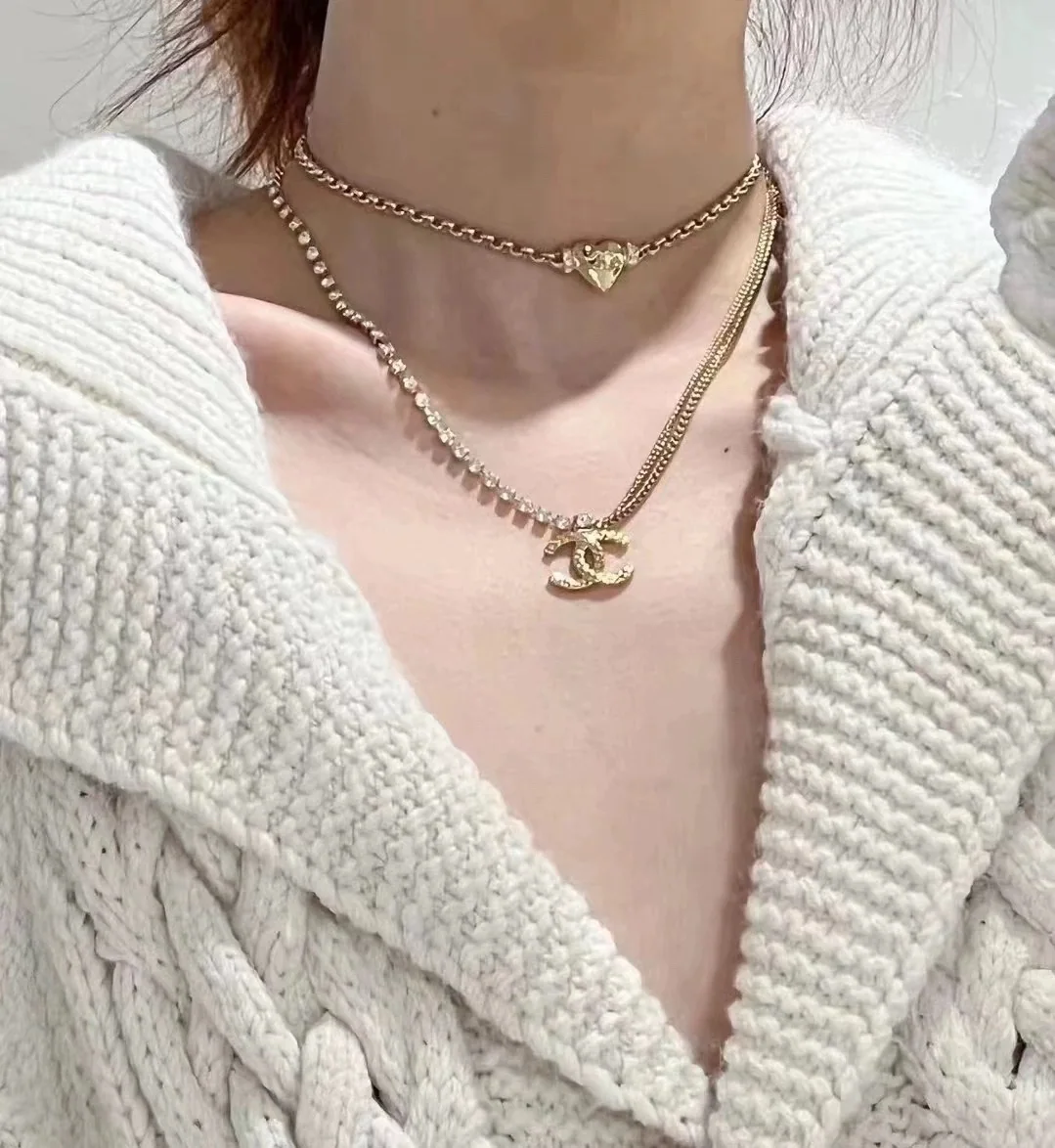 샤넬 더블 C 장식 조절형 목걸이 상세 이미지 3