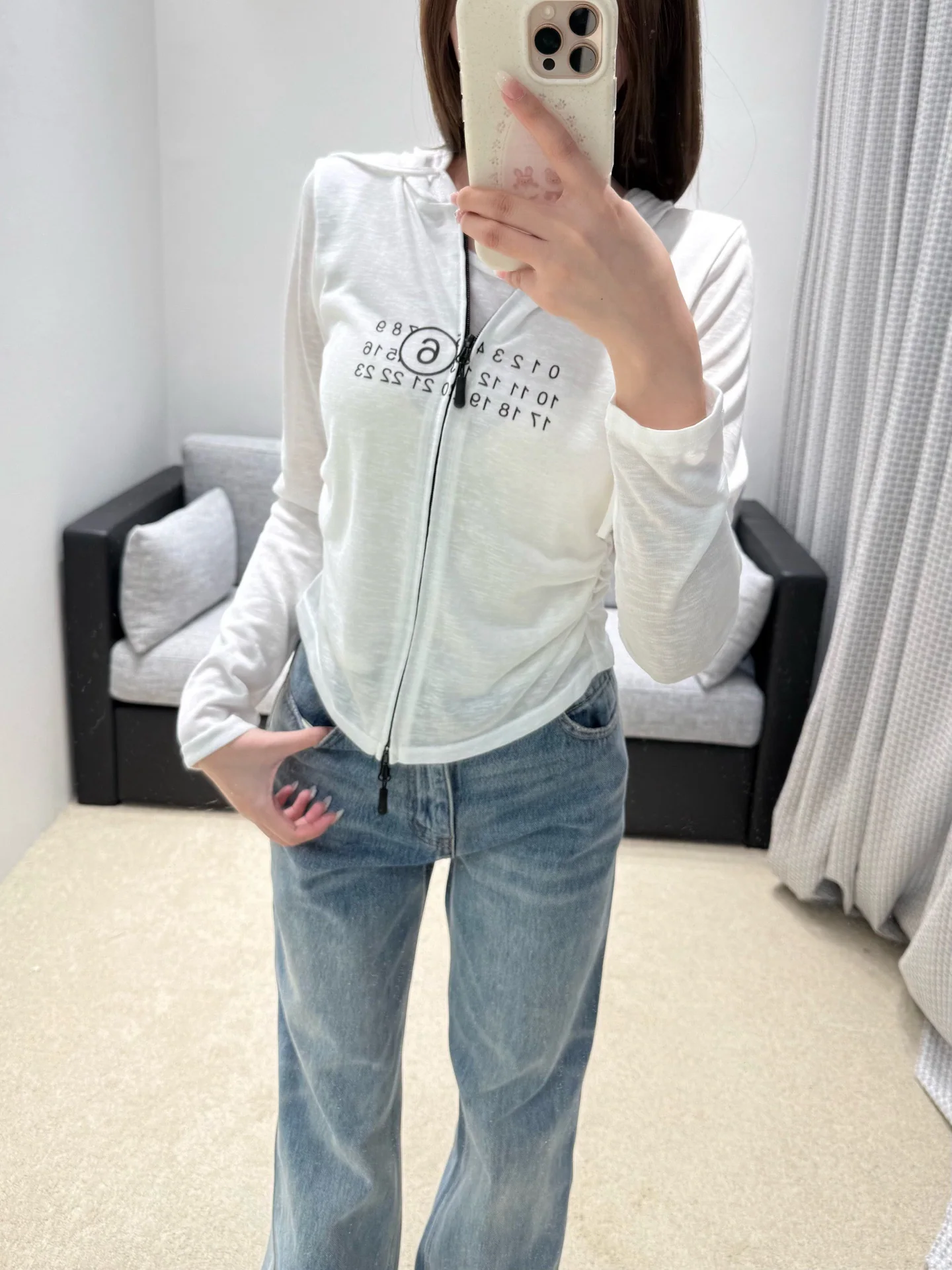 마르지엘라 후드 숏 가디건 상세 이미지 8