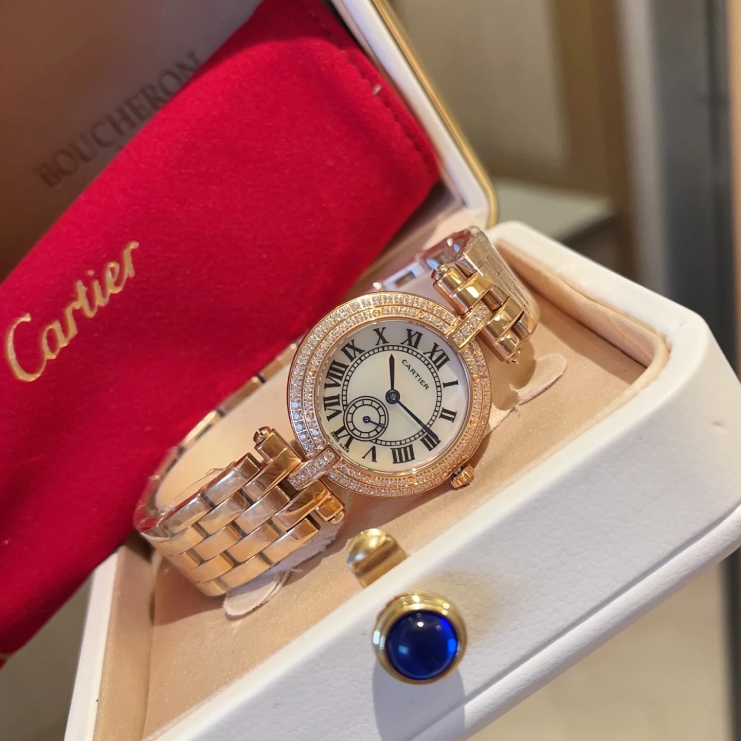 까르띠에 시계 사파이어 글라스 레플리카 42823 Cartier 상세 이미지 4