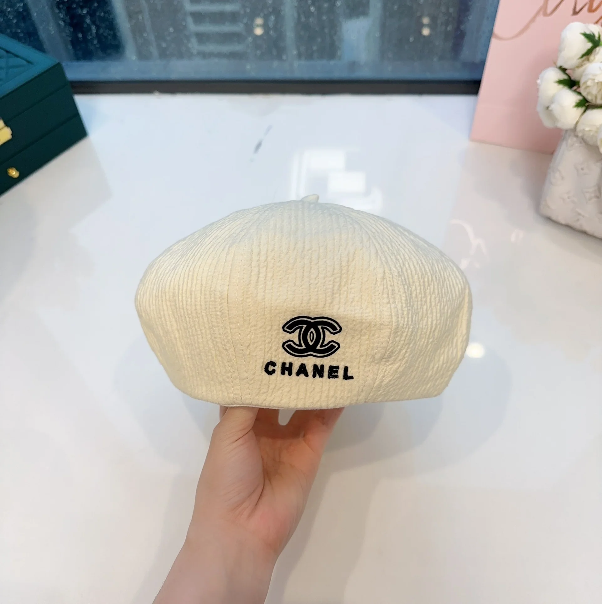 샤넬 호박 베레모 모자 상세 이미지 1