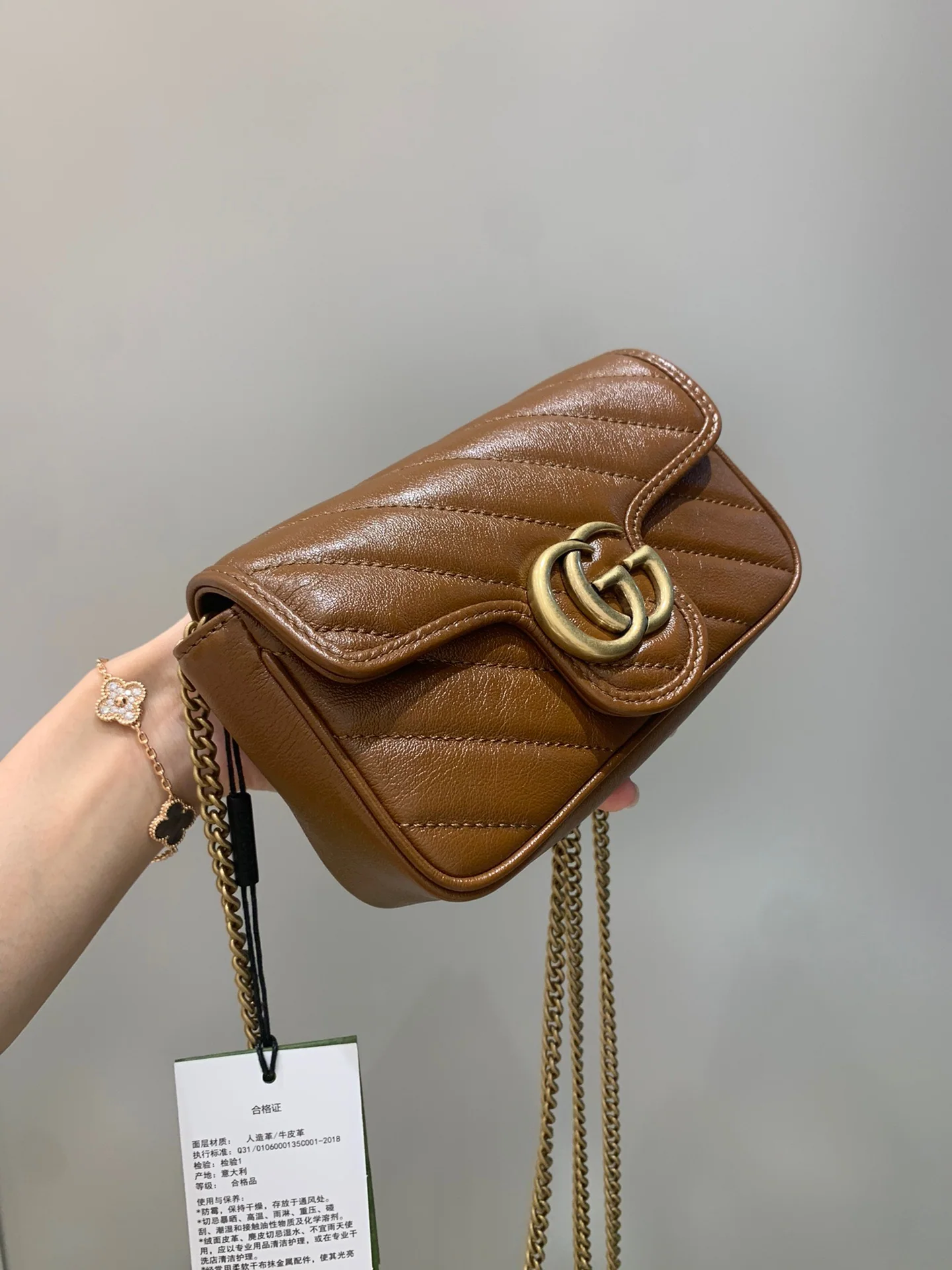 구찌 마몬트 카라멜 미니 숄더백 16.5CM476433 상세 이미지 8