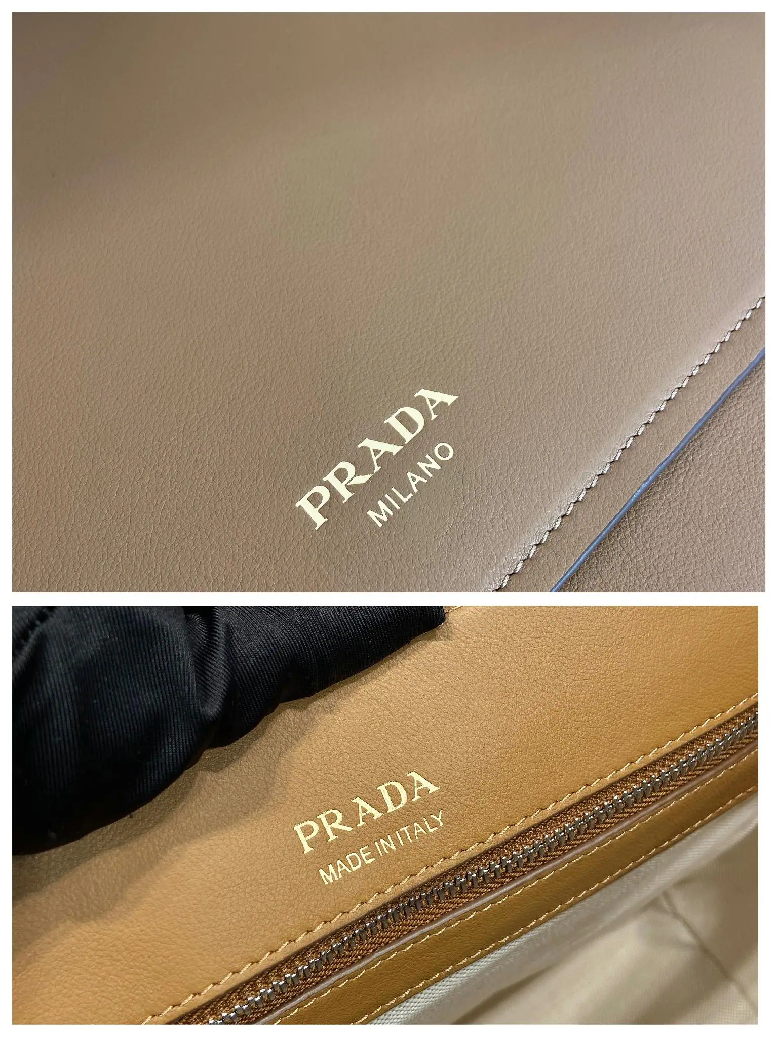 프라다 카프스킨 라지 플랩 숄더백 2VD068 상세 이미지 9