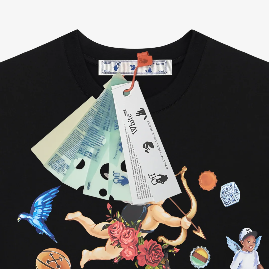 오프화이트 남성 반팔 상세 이미지 4