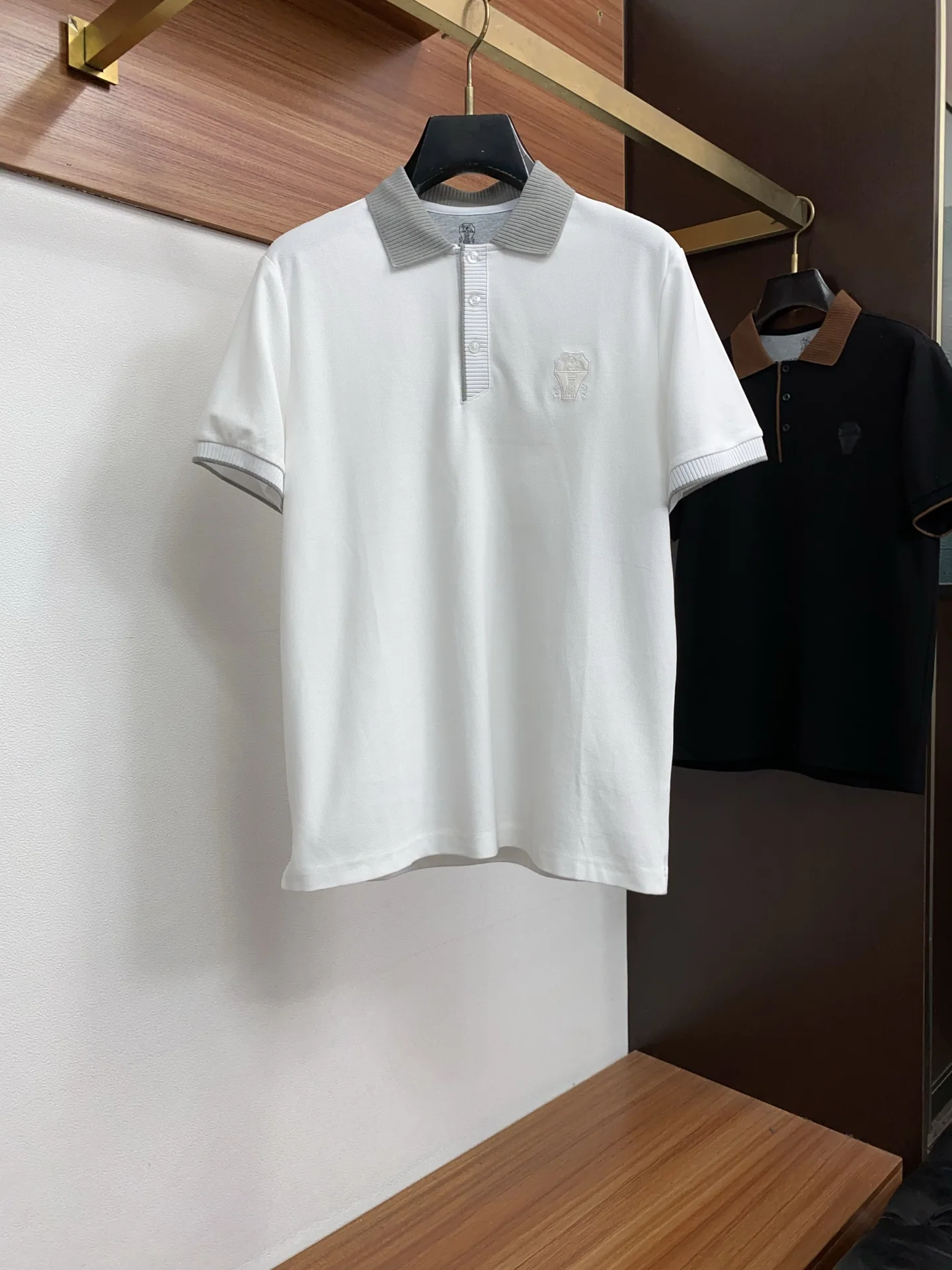브루넬로쿠치넬리 남성 반팔 카라 티셔츠 156446
