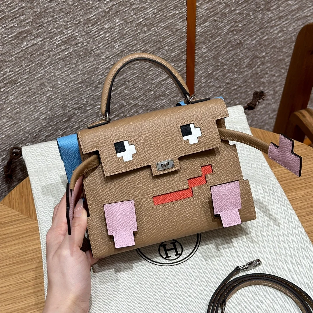에르메스 켈리돌백 밀크티 은장 가방 상세 이미지 6