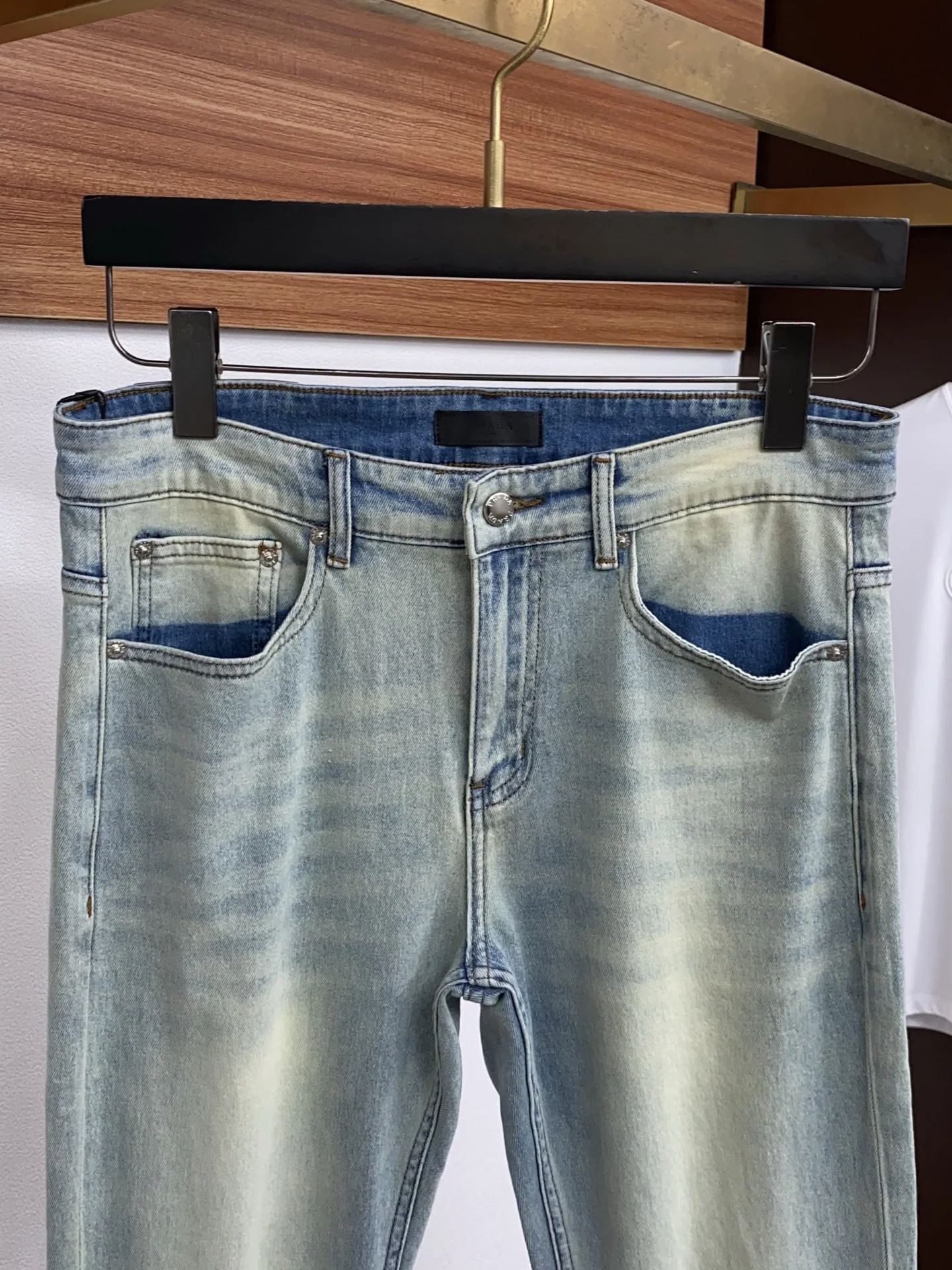프라다 데님 청바지 남성 바지 상세 이미지 3
