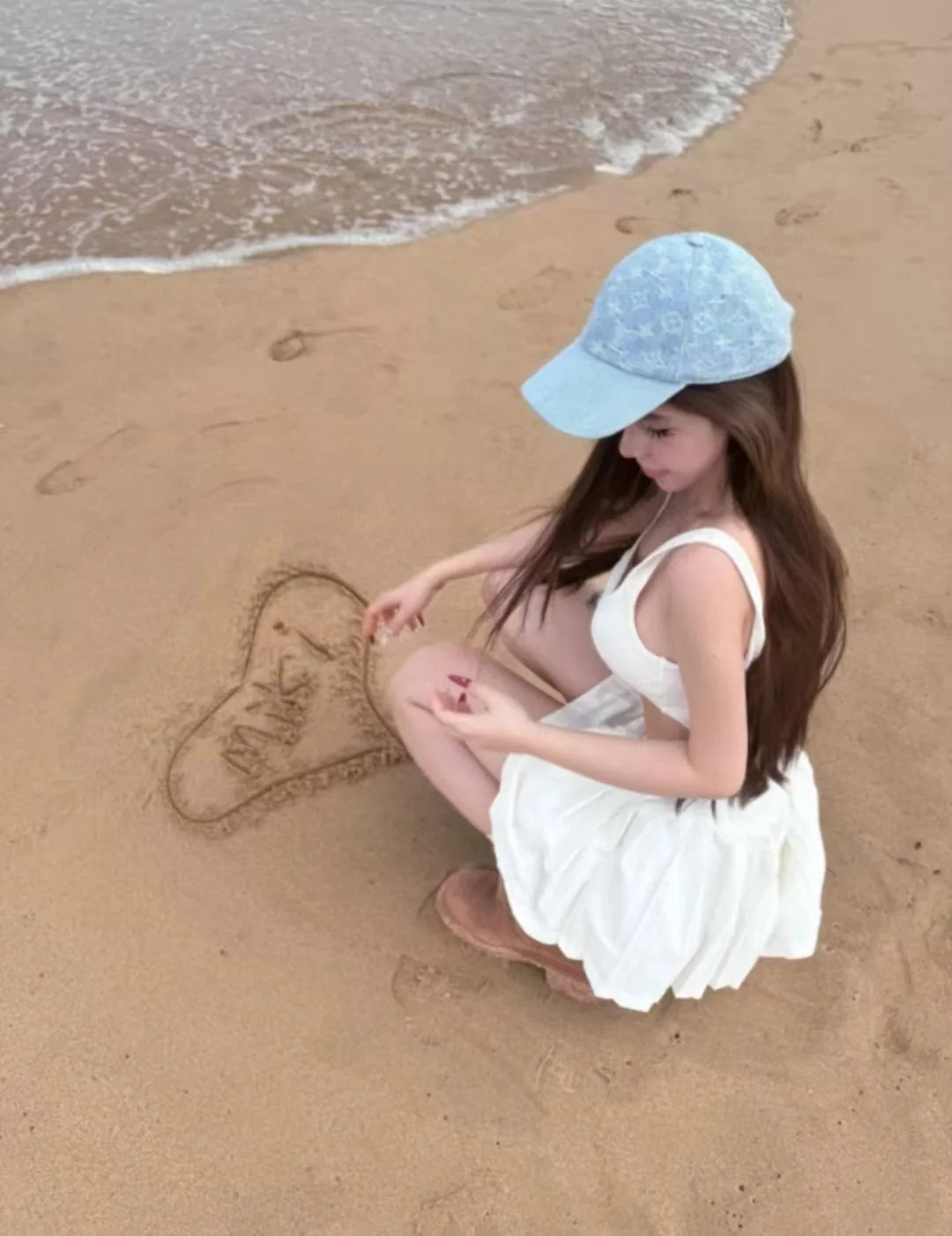 루이비통 워시드 데님 베이스볼 캡 상세 이미지 3