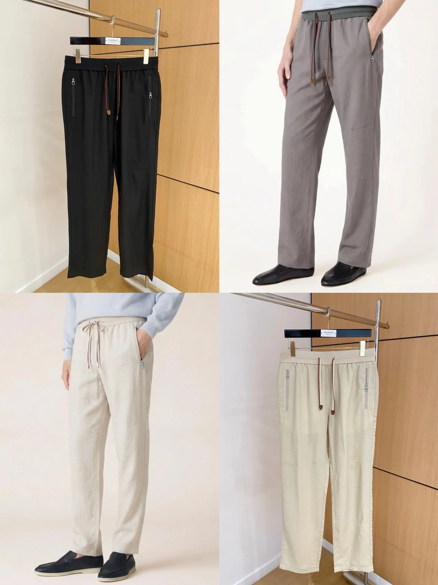 로로피아나 남성 린넨 바지 상세 이미지 9