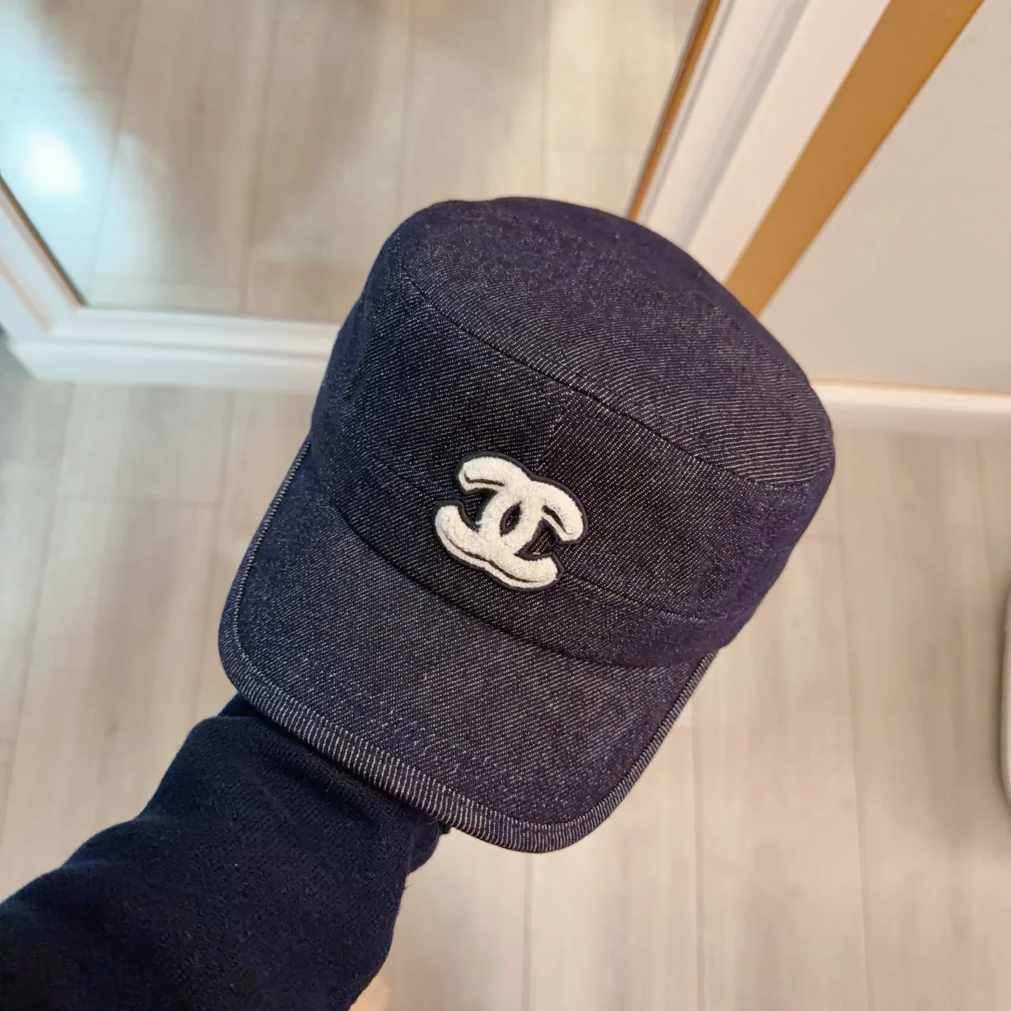 샤넬 데님 베이스볼 캡 상세 이미지 4