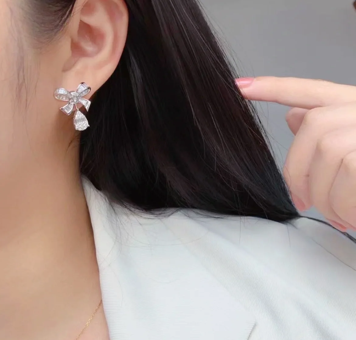 그라프 나비 모티브 925 스털링 실버 귀걸이 125044