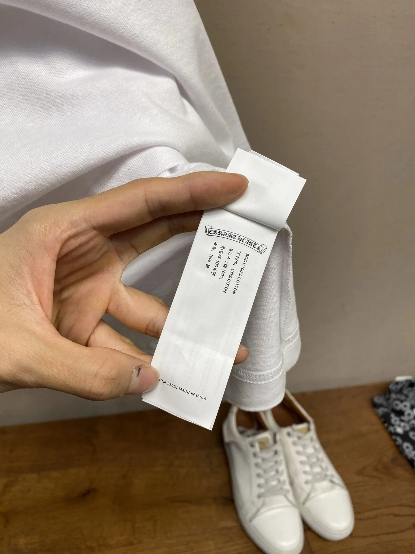 크롬하츠 남여공용 코튼 프린트 반팔 티셔츠 상세 이미지 7