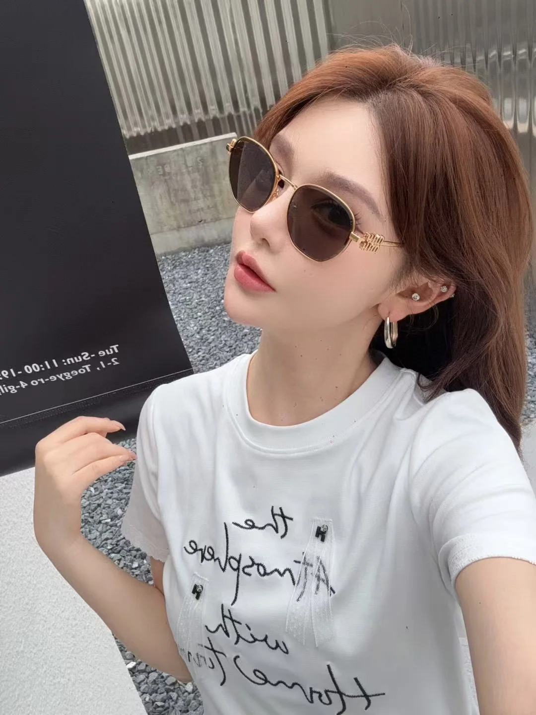 미우미우 MU 56 ZS 선글라스 상세 이미지 6