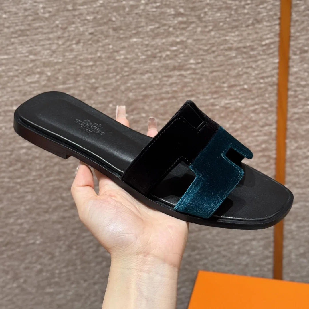 에르메스 오란 스웨이드 슬리퍼 8496 상세 이미지 1