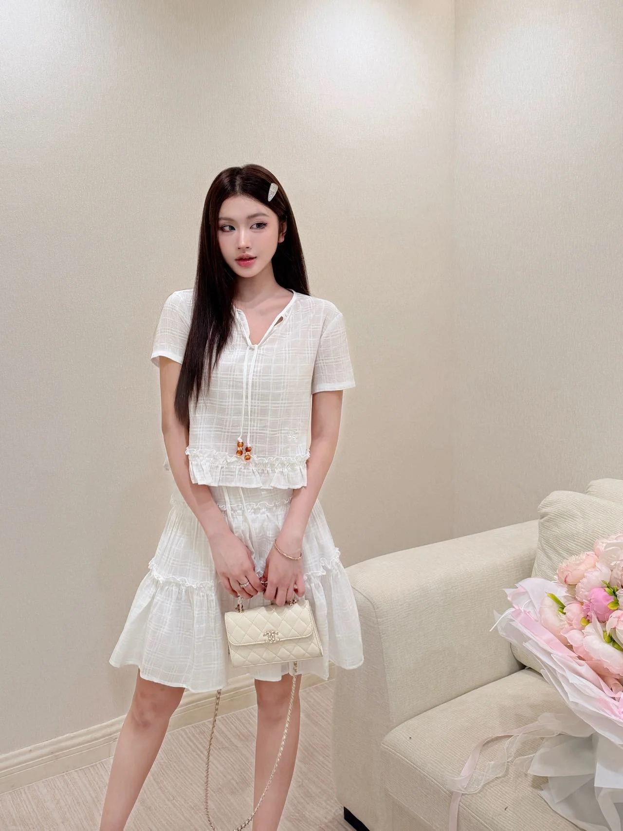 버버리 여성 린넨 세트 상세 이미지 1