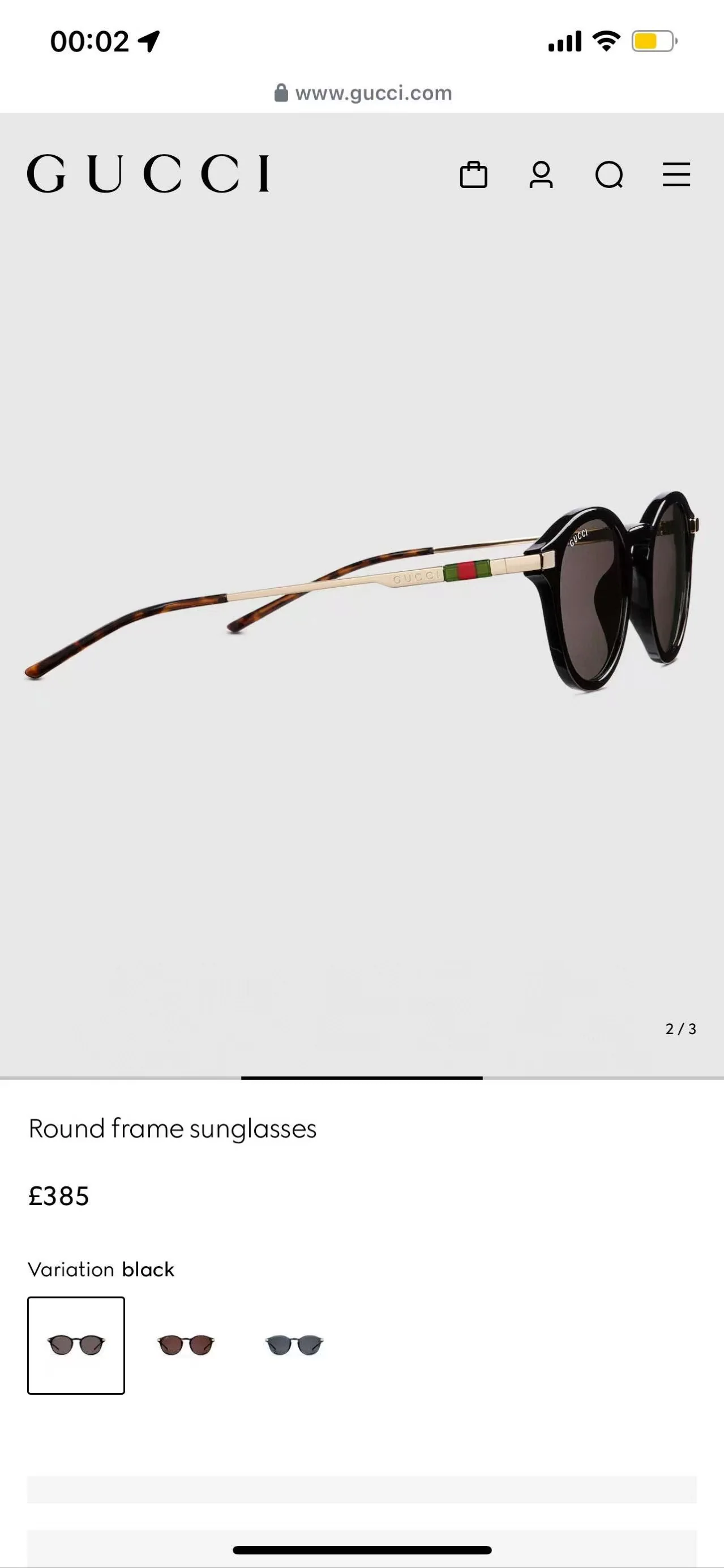 구찌 선글라스 56592 Gucci Sunglasses 상세 이미지 3