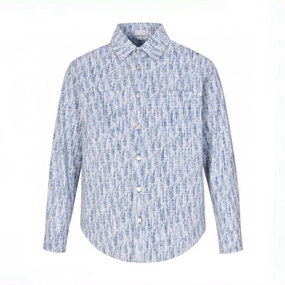 디올 블루 데님 긴팔 셔츠 20 FW