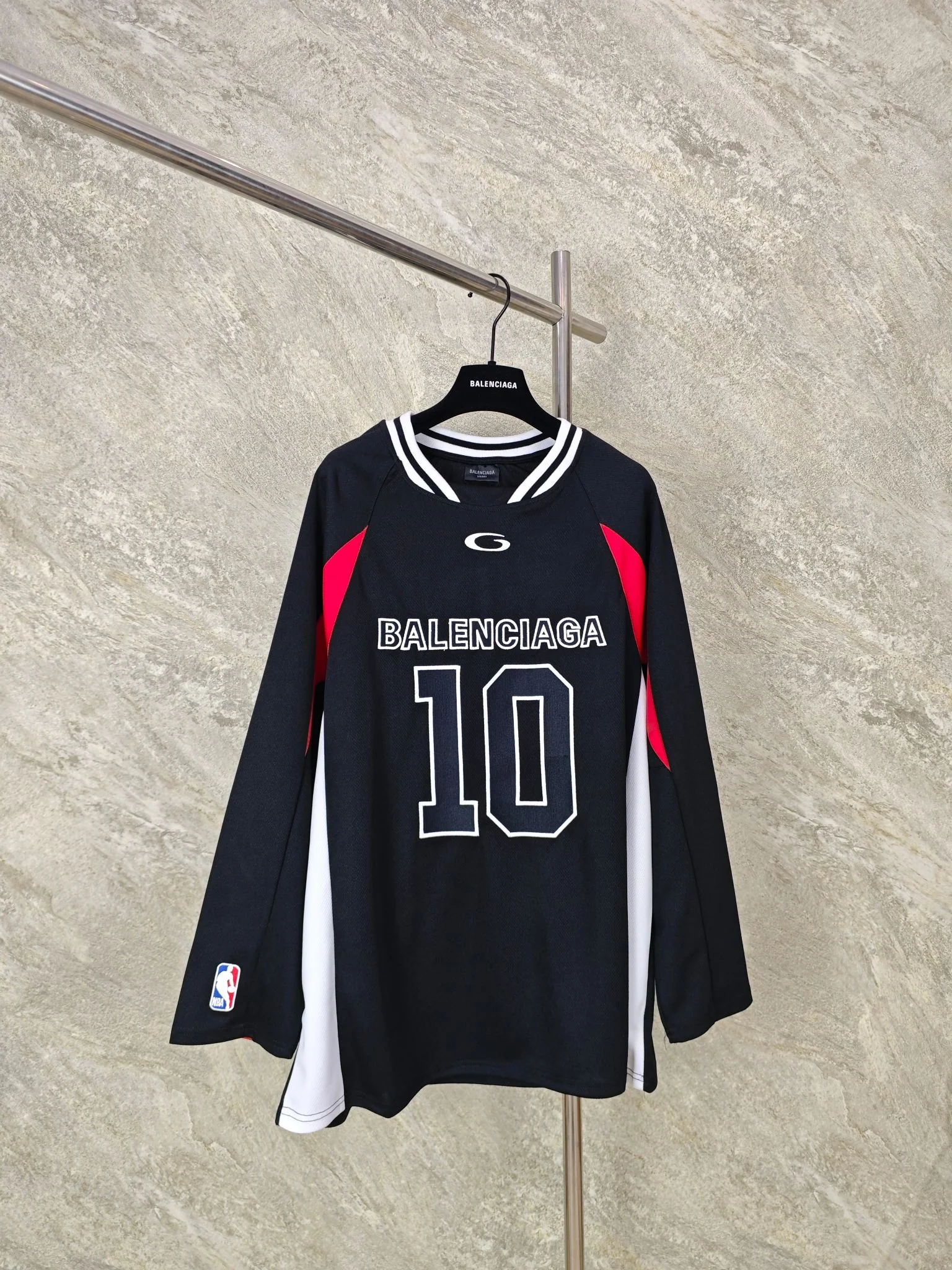 발렌시아가 NBA 콜라보 남성 긴팔 저지 26SS