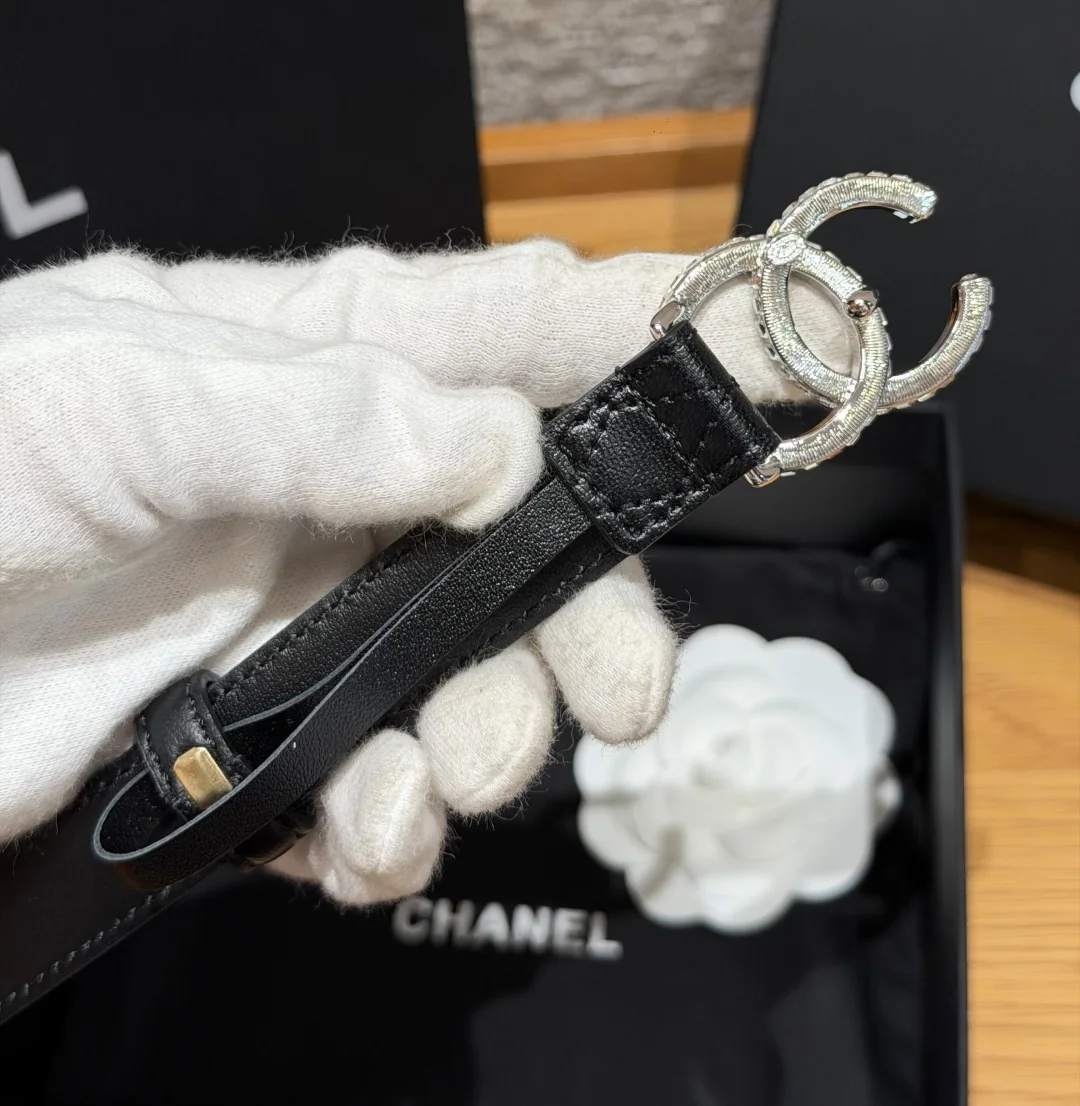 샤넬 퀼팅 램스킨 벨트 20mm 벨트 상세 이미지 5