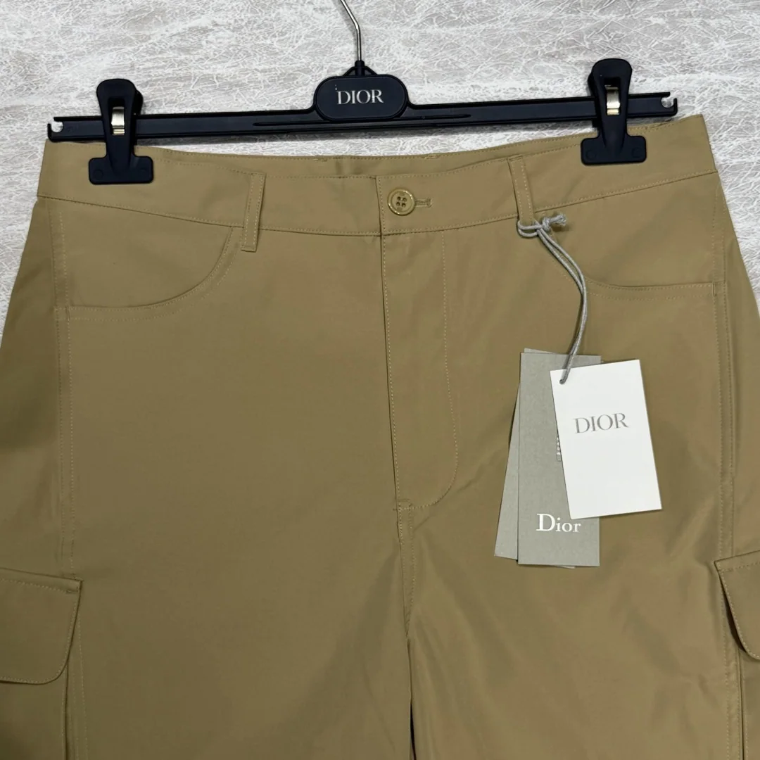 디올 면 카고 남성 반바지 상세 이미지 5