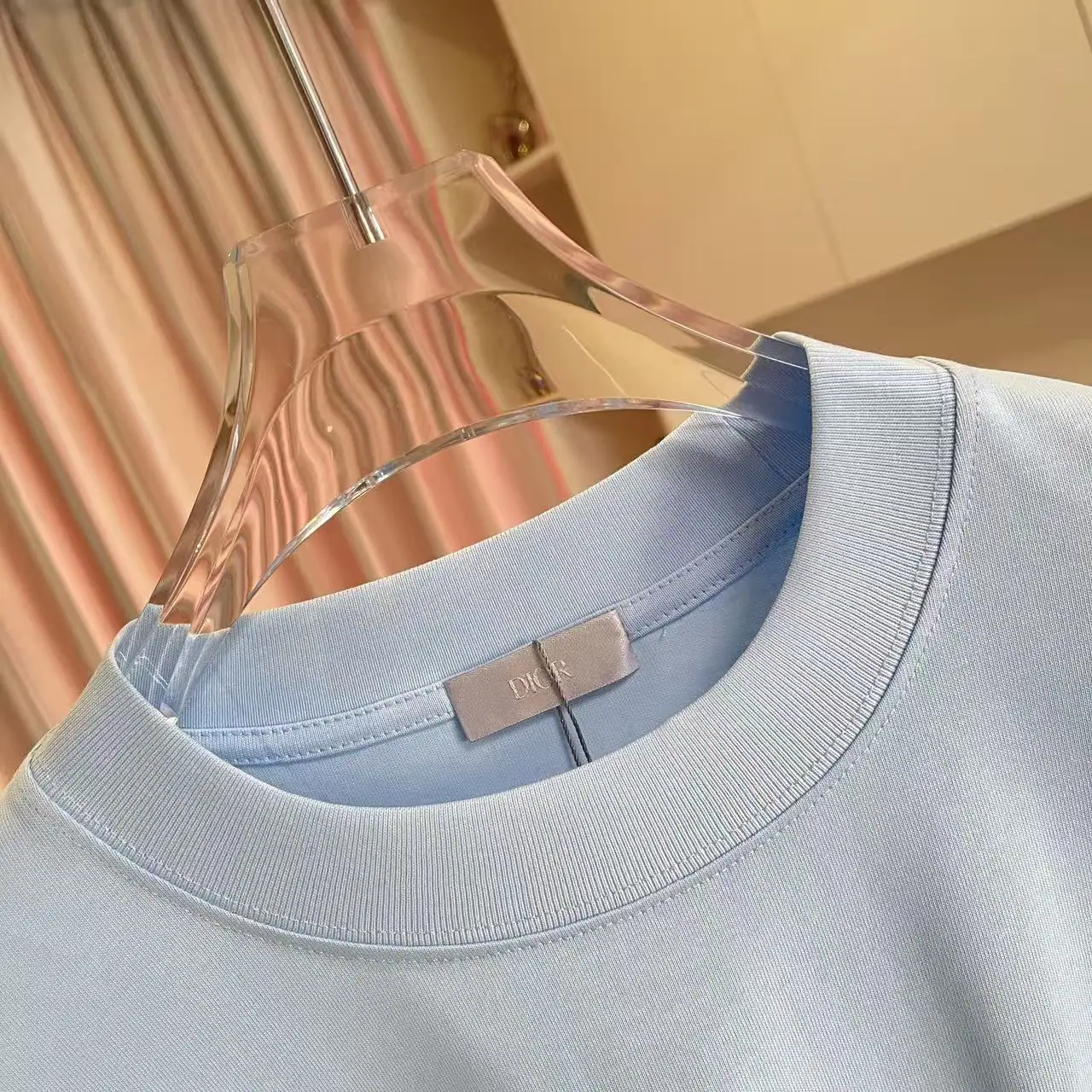 디올 3D 실리콘 로고 남성 반팔 티셔츠 상세 이미지 4