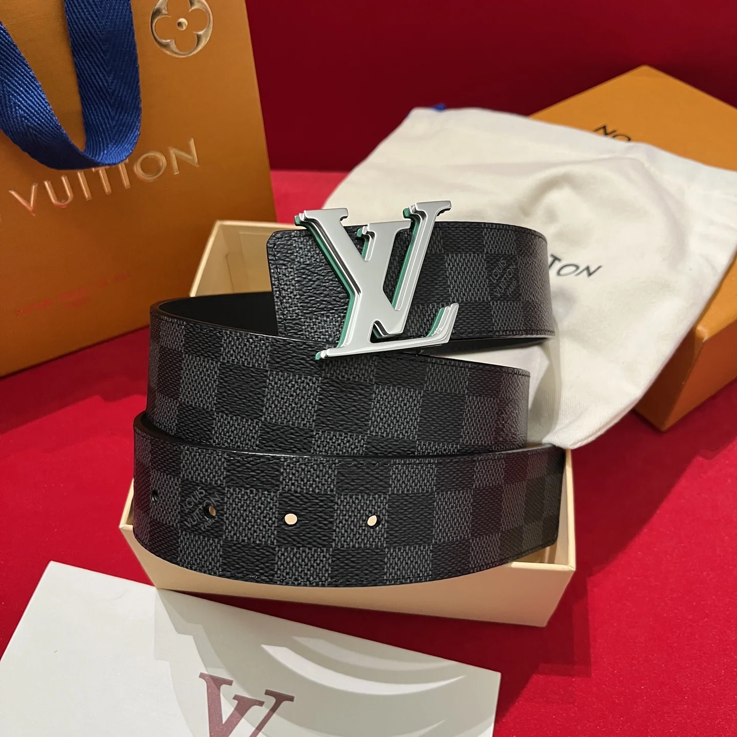 루이비통 LV 옵티컬 버클 캔버스 벨트 상세 이미지 9