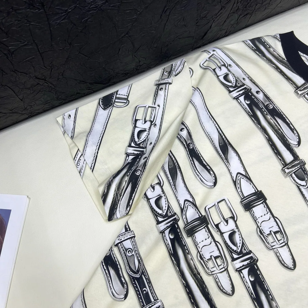 루이비통 크루넥 코튼 반팔 티셔츠 상세 이미지 5