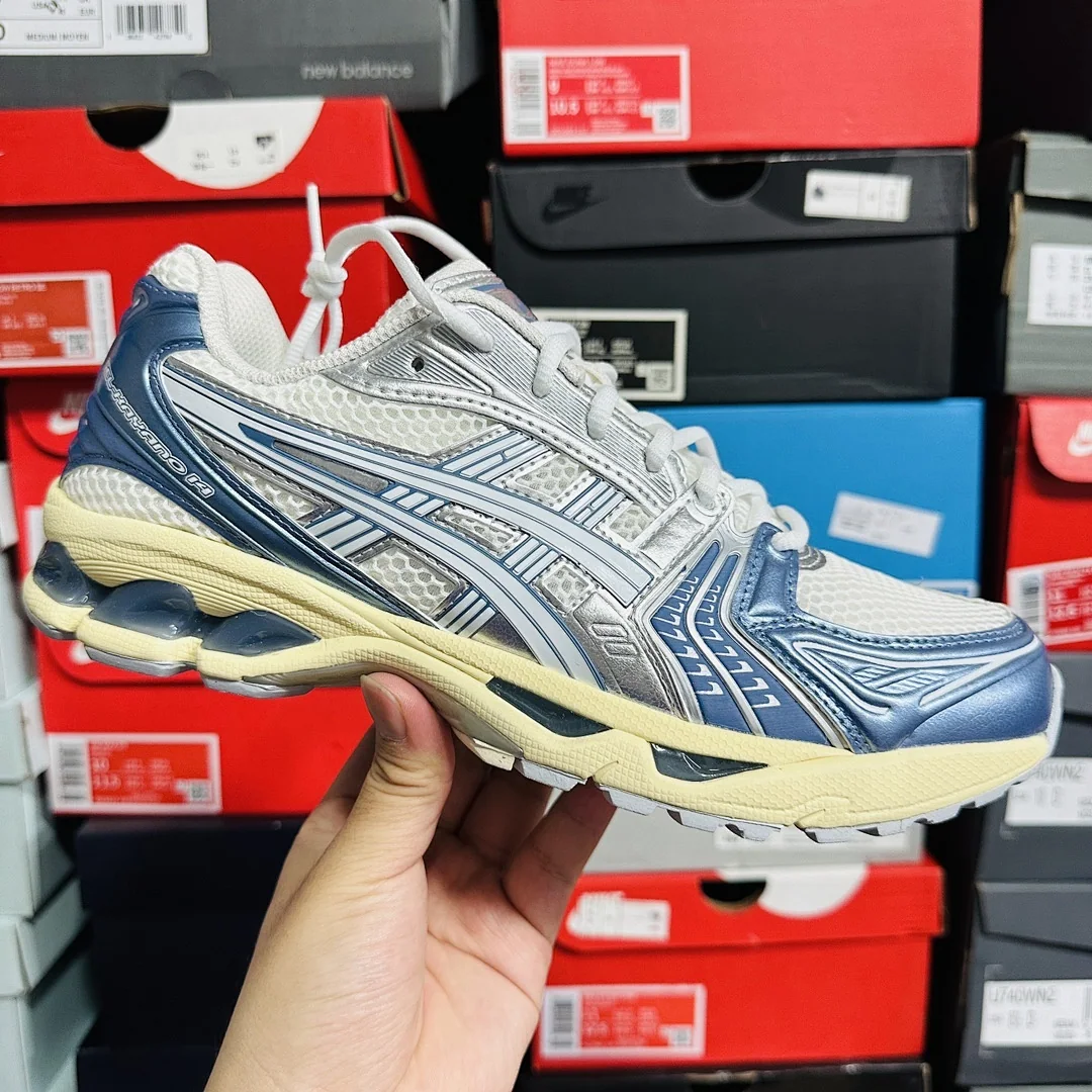 아식스 [TOP] 젤 카야노 14 1203A537-102 200255 Asics Gel-Kayano 14 Cream Metallic Blue 상세 이미지 5