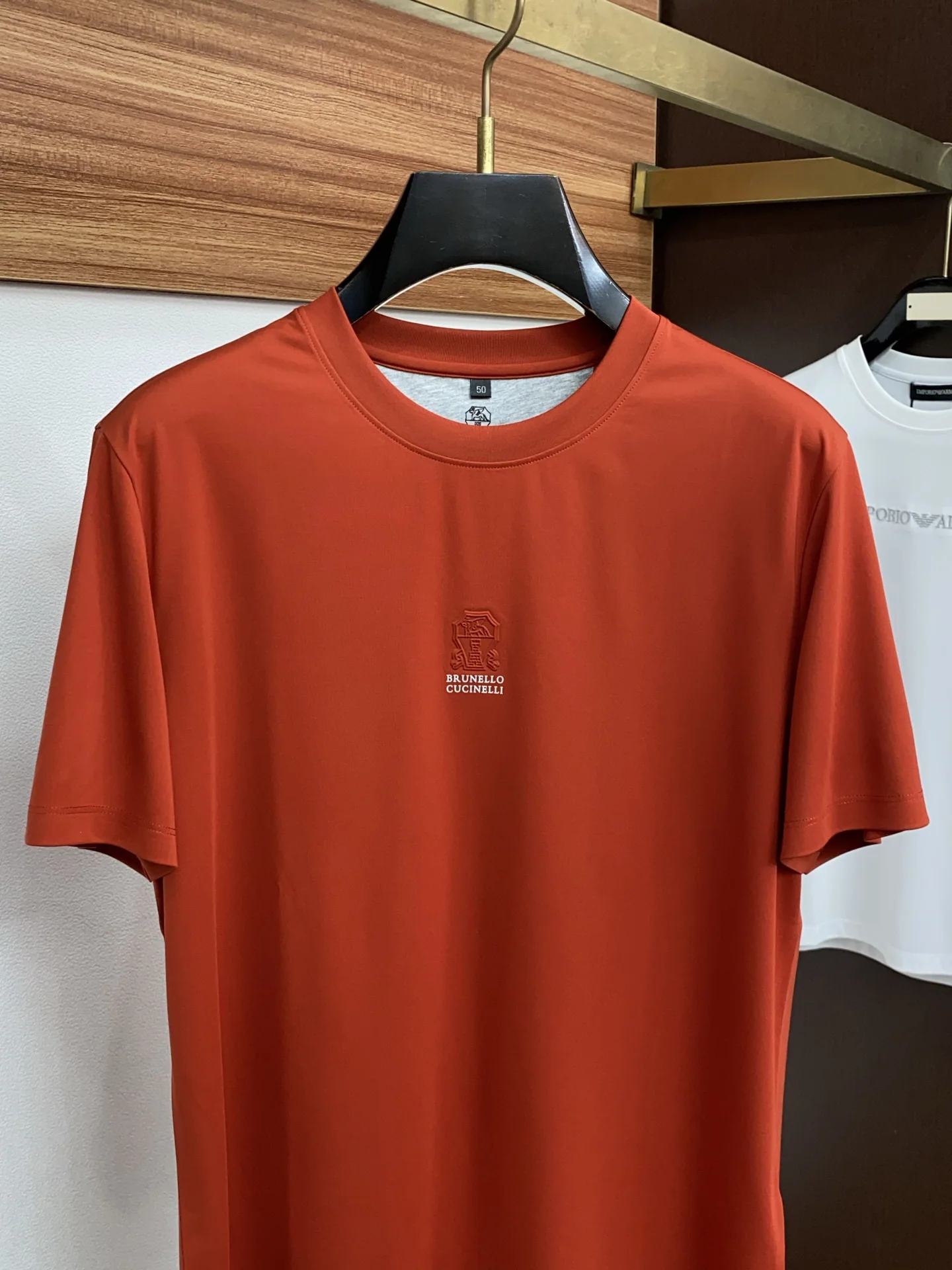 브루넬로쿠치넬리 남성 크루넥 반팔 티셔츠 상세 이미지 2