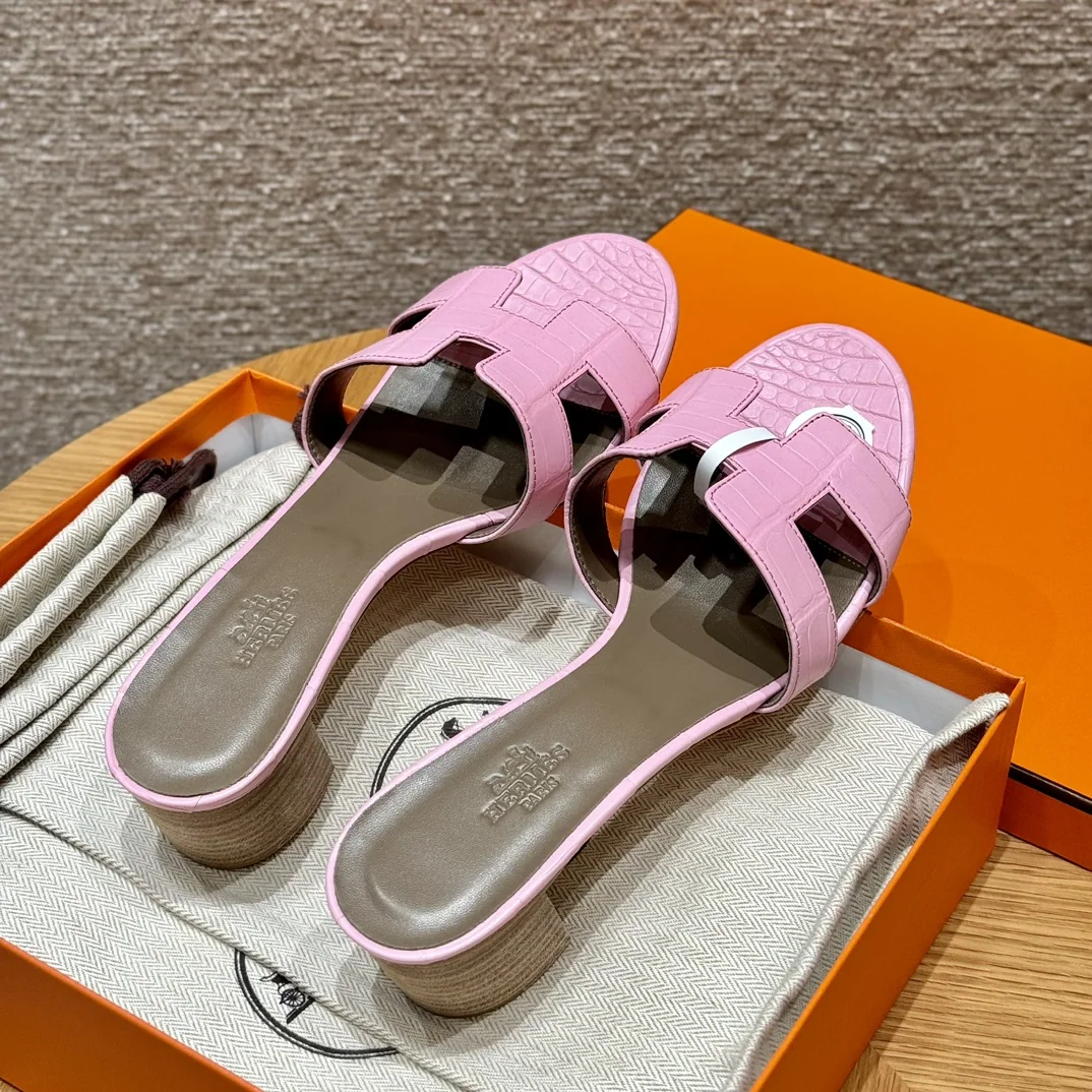 에르메스 오아시스 악어가죽 하이힐 샌들 상세 이미지 2