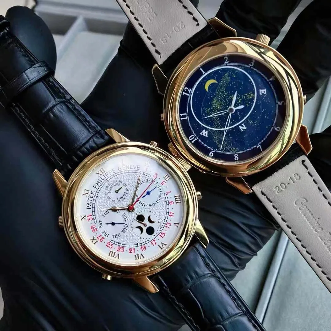 파텍필립 프리미엄 워치 쿼츠 레더스트랩 스틸 레플리카 44150 Patek Philippe 상세 이미지 3