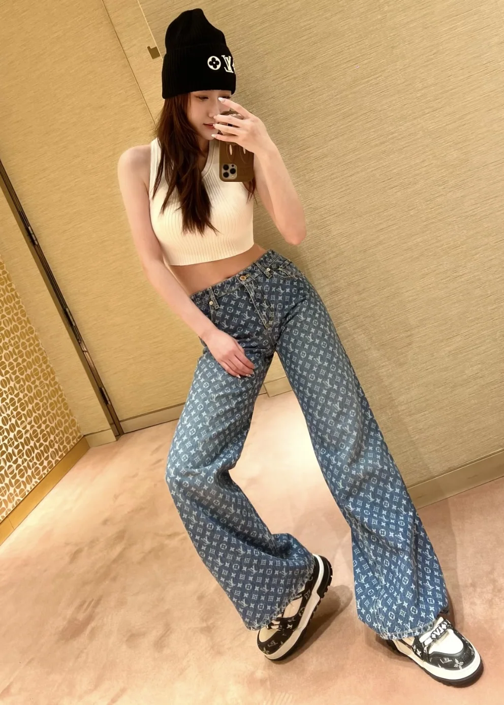 루이비통 모노그램 플레어 남성 청바지 상세 이미지 9