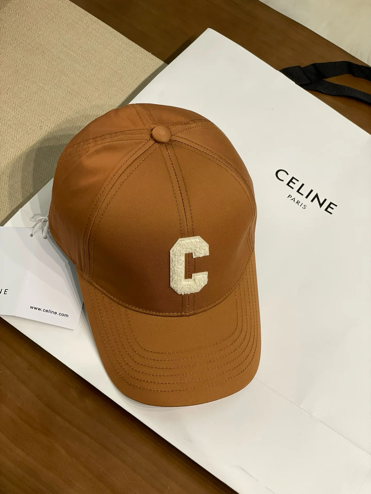 셀린느 더블 C 자수 베이스볼 캡 상세 이미지 1