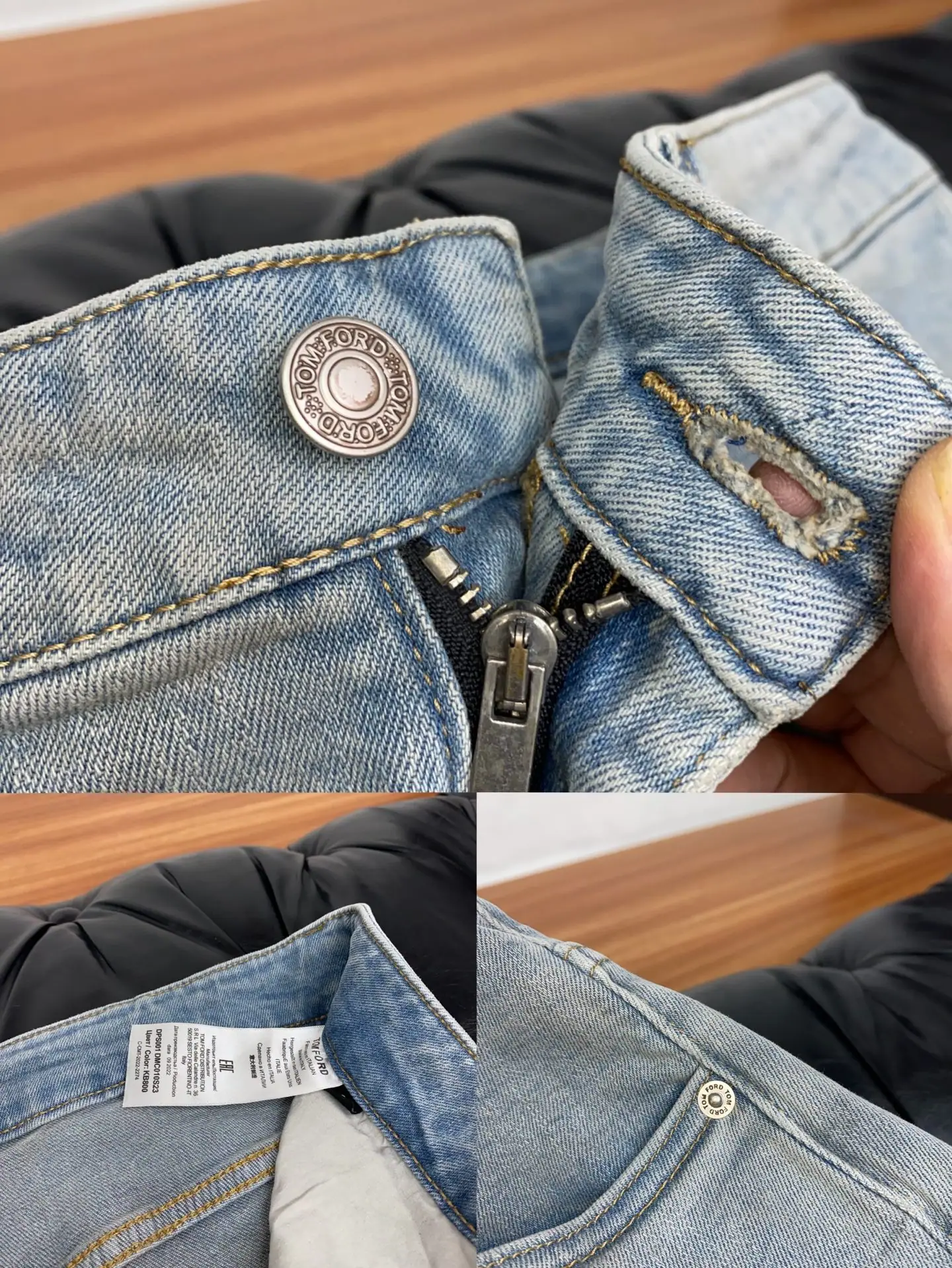 톰포드 남성 데님 청바지 상세 이미지 4