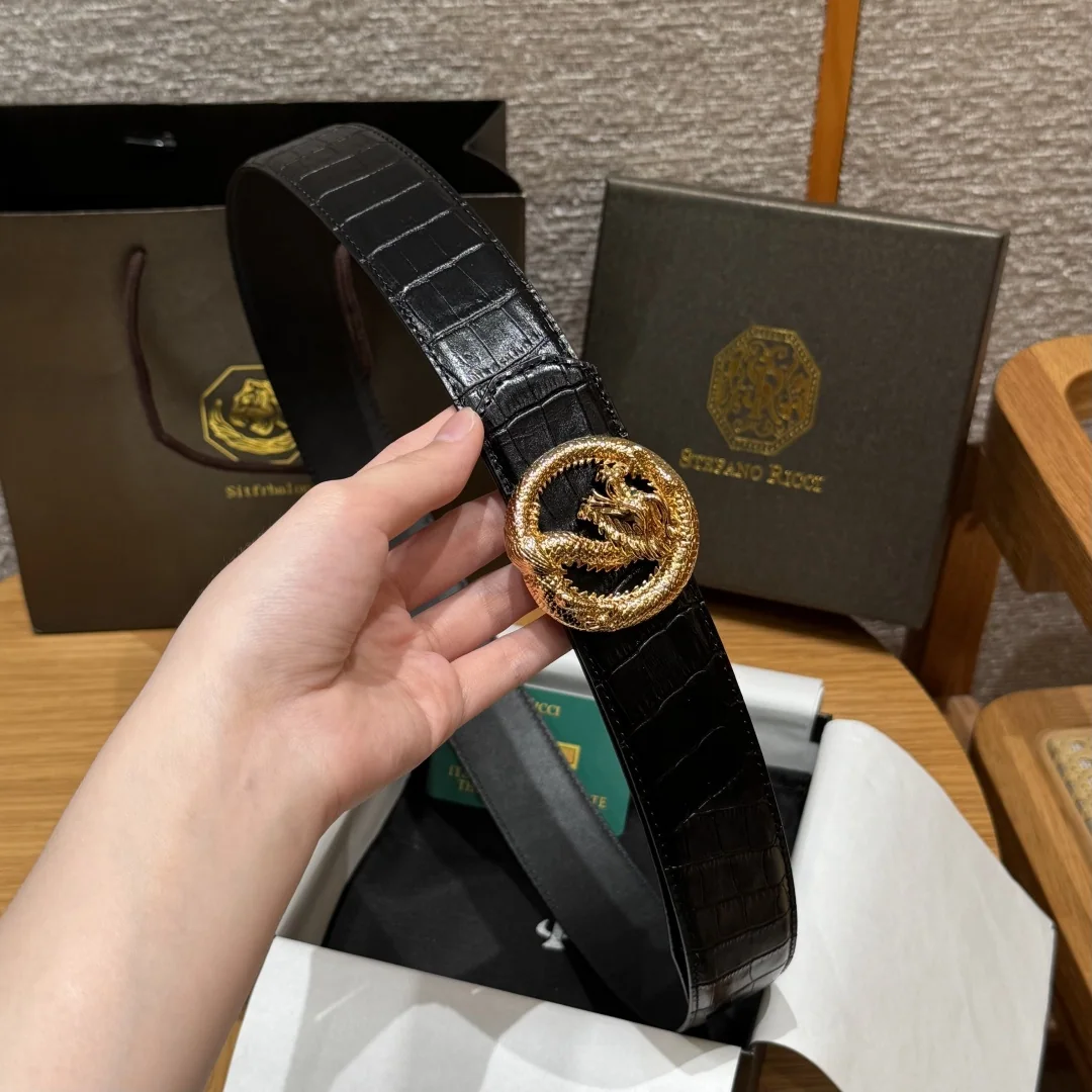 스테파노리치 양면 소가죽 남성 벨트 상세 이미지 4
