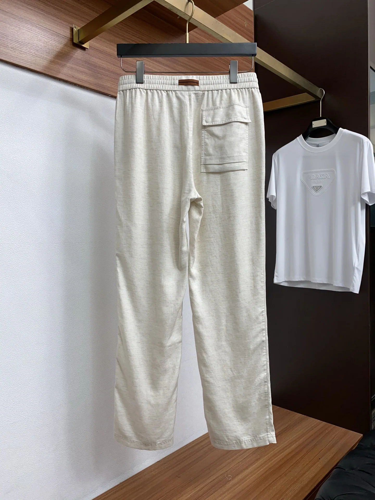 제냐 남성 린넨 바지 2025 FW 상세 이미지 8