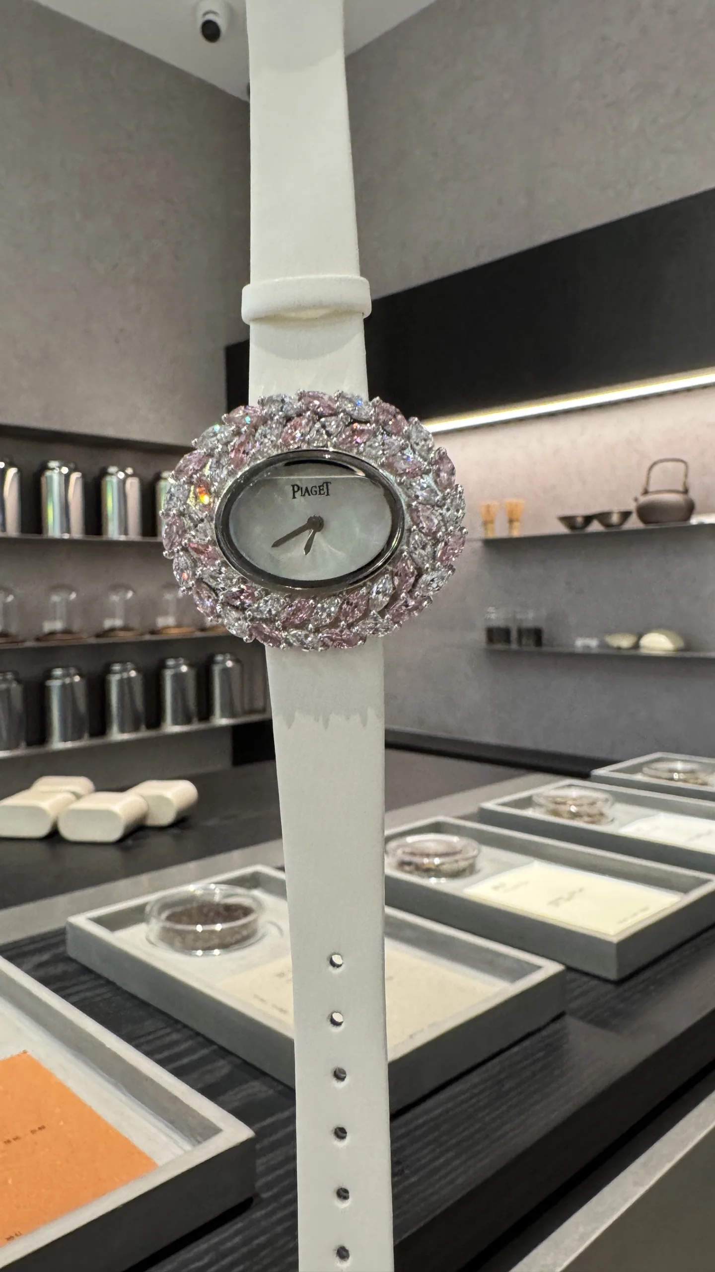 피아제 하이주얼리 18 K 골드 마퀴즈 다이아 여성 시계 레플리카 45394 Piaget