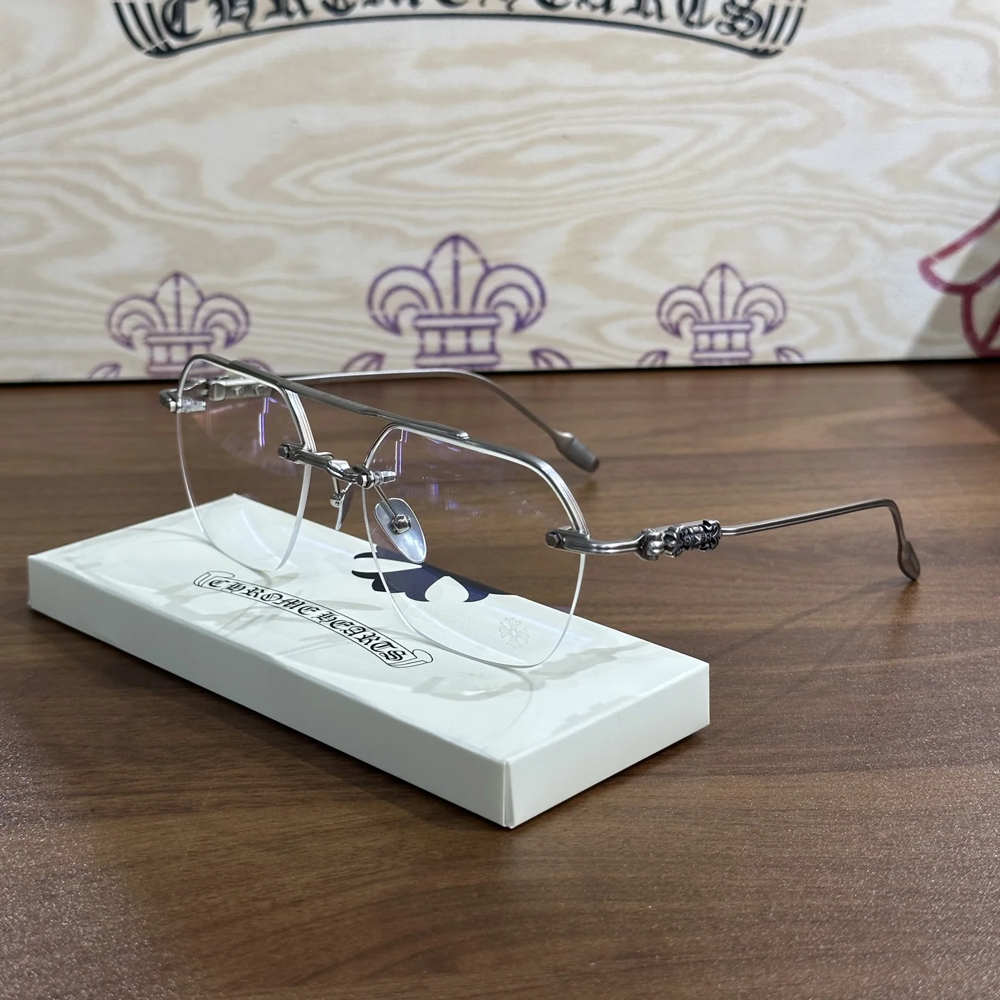 크롬하츠 더블 브릿지 대형 프레임 선글라스 상세 이미지 3