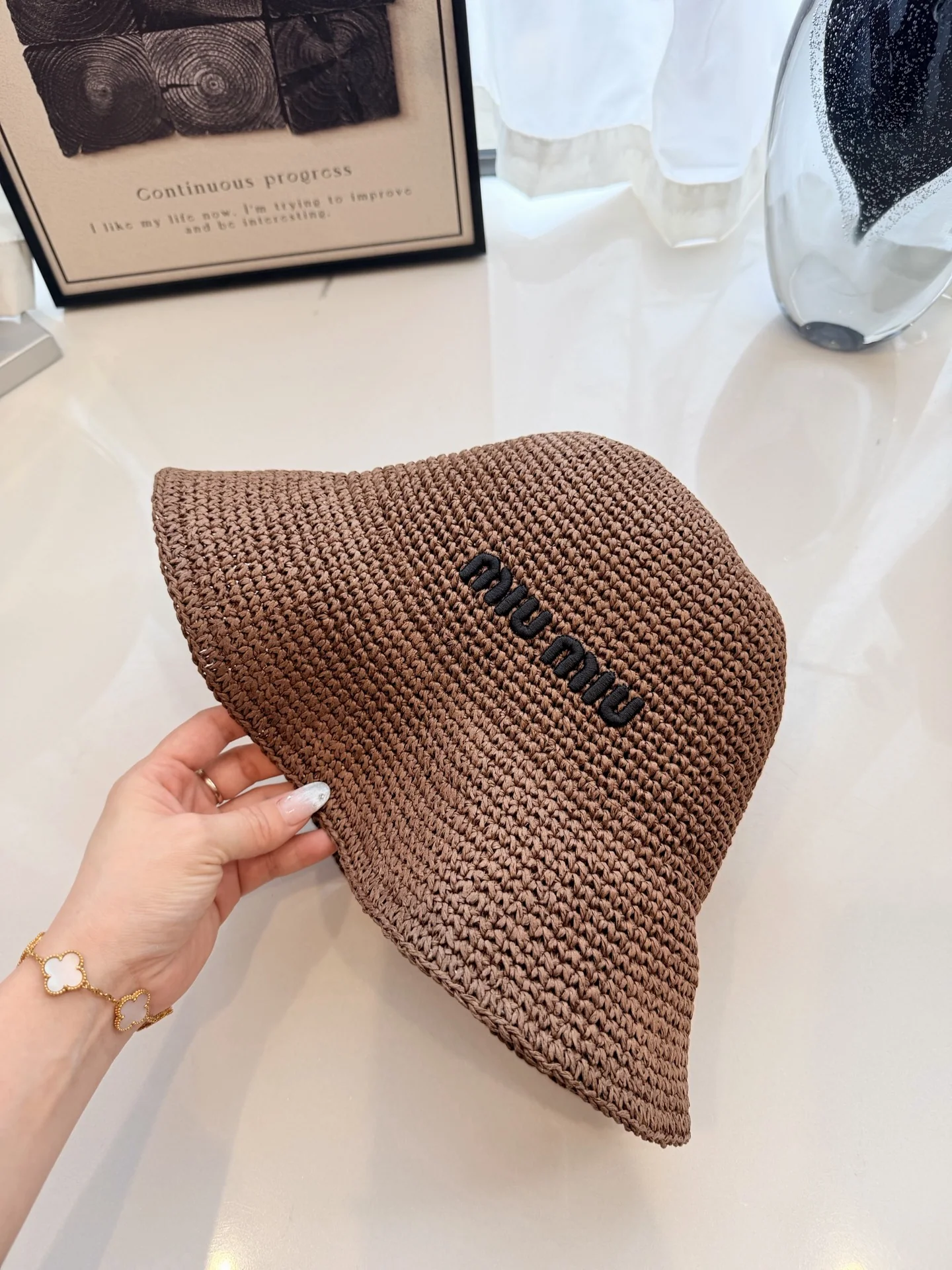 미우미우 모자 80777 Miu Miu Cap 상세 이미지 8