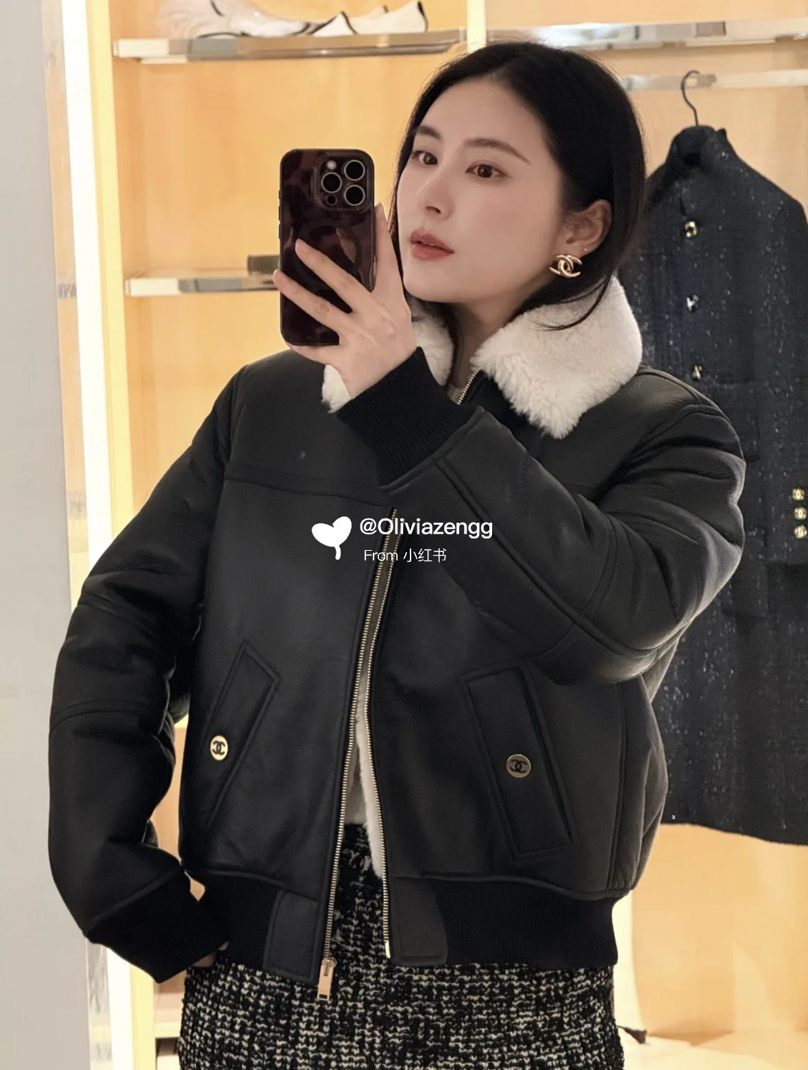 샤넬 블랙 가죽 남성 자켓 148254
