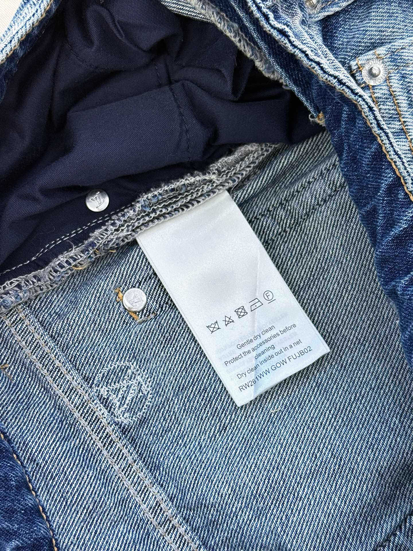 루이비통 LV SKI 스팽글 데님 와이드 팬츠 상세 이미지 9